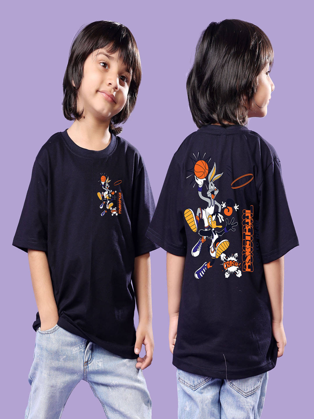     			SWIFTLY Pack of 1 Boys Cotton T-Shirt ( Navy )