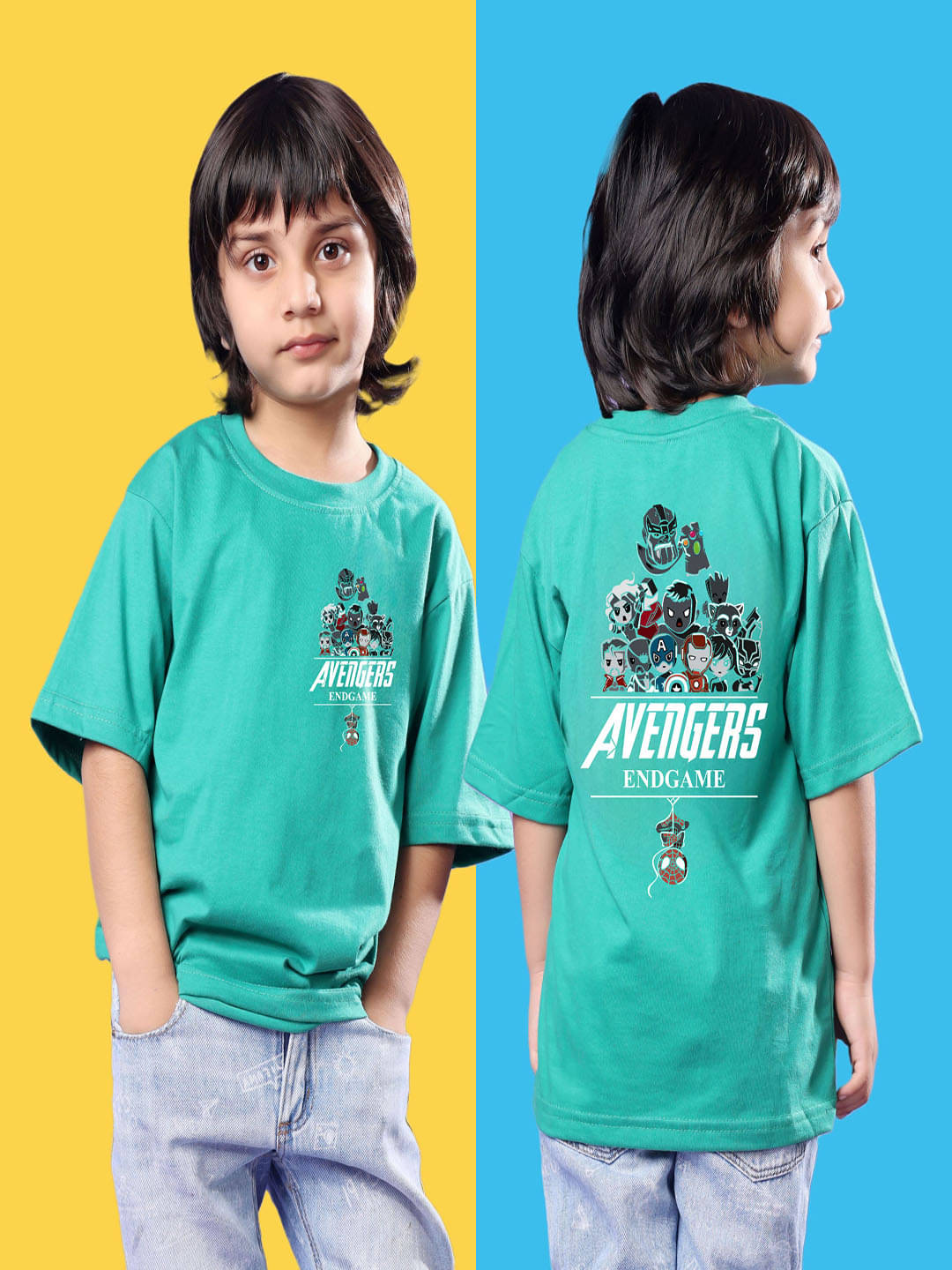     			SWIFTLY Pack of 1 Boys Cotton T-Shirt ( Teal )