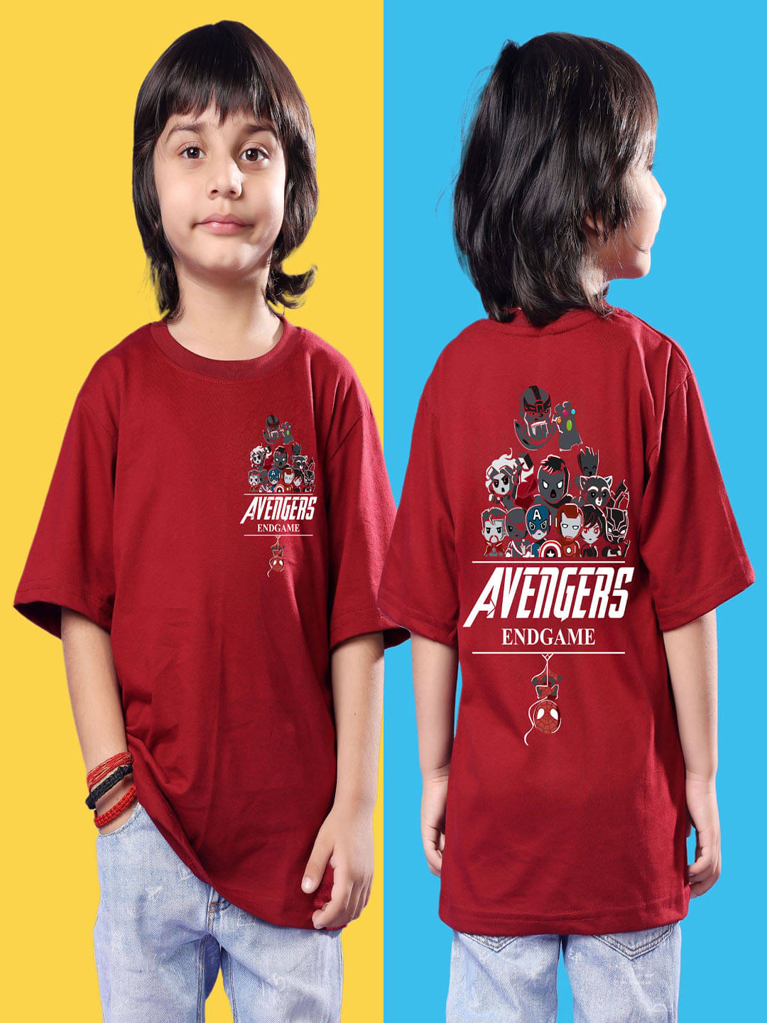     			SWIFTLY Pack of 1 Boys Cotton T-Shirt ( Maroon )