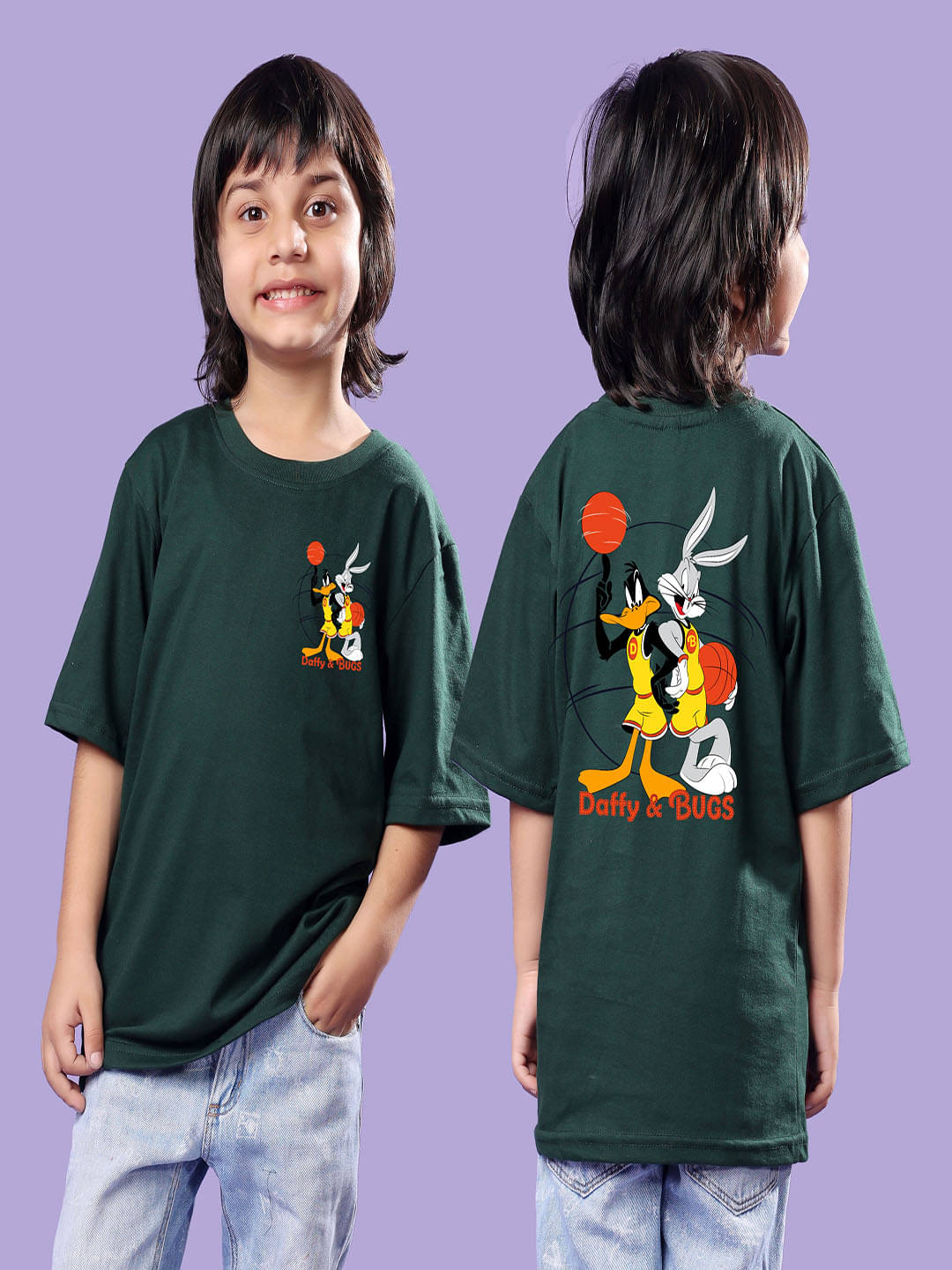     			SWIFTLY Pack of 1 Boys Cotton T-Shirt ( Dark Green )