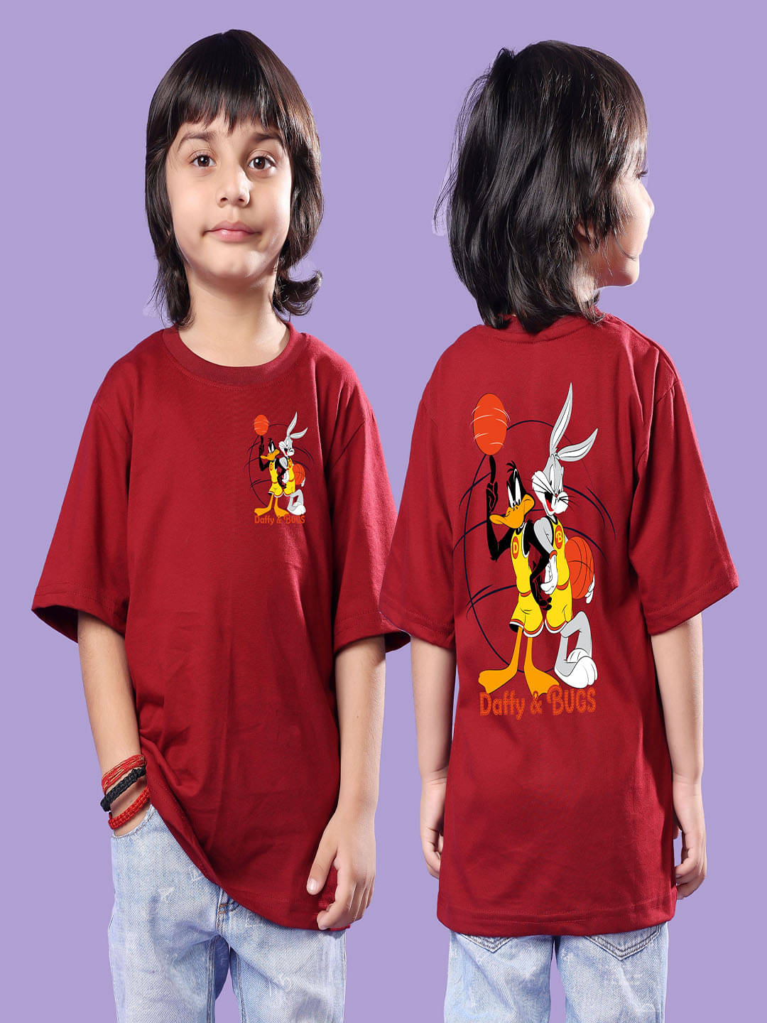    			SWIFTLY Pack of 1 Boys Cotton T-Shirt ( Maroon )