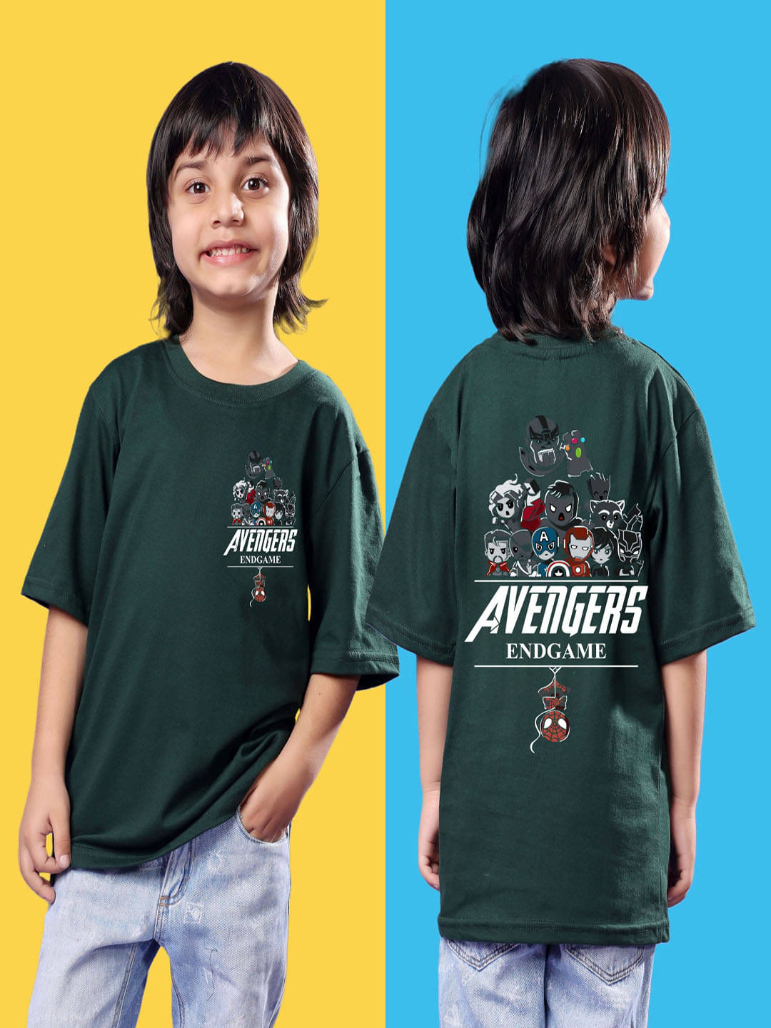     			SWIFTLY Pack of 1 Boys Cotton T-Shirt ( Dark Green )