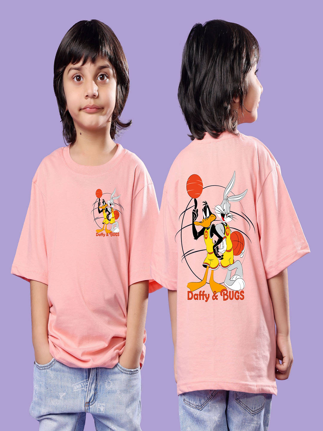     			SWIFTLY Pack of 1 Boys Cotton T-Shirt ( Peach )