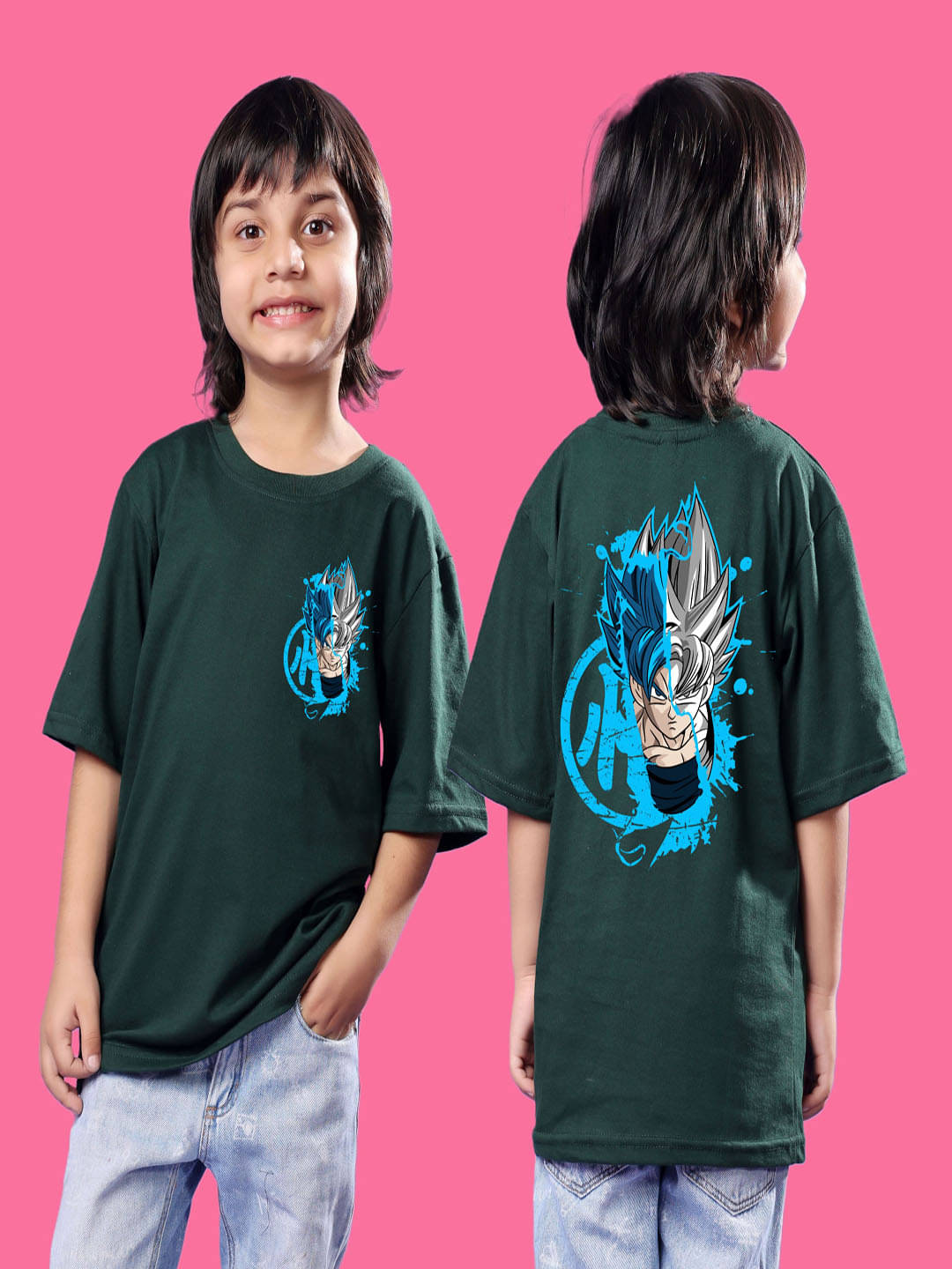     			SWIFTLY Pack of 1 Boys Cotton T-Shirt ( Dark Green )