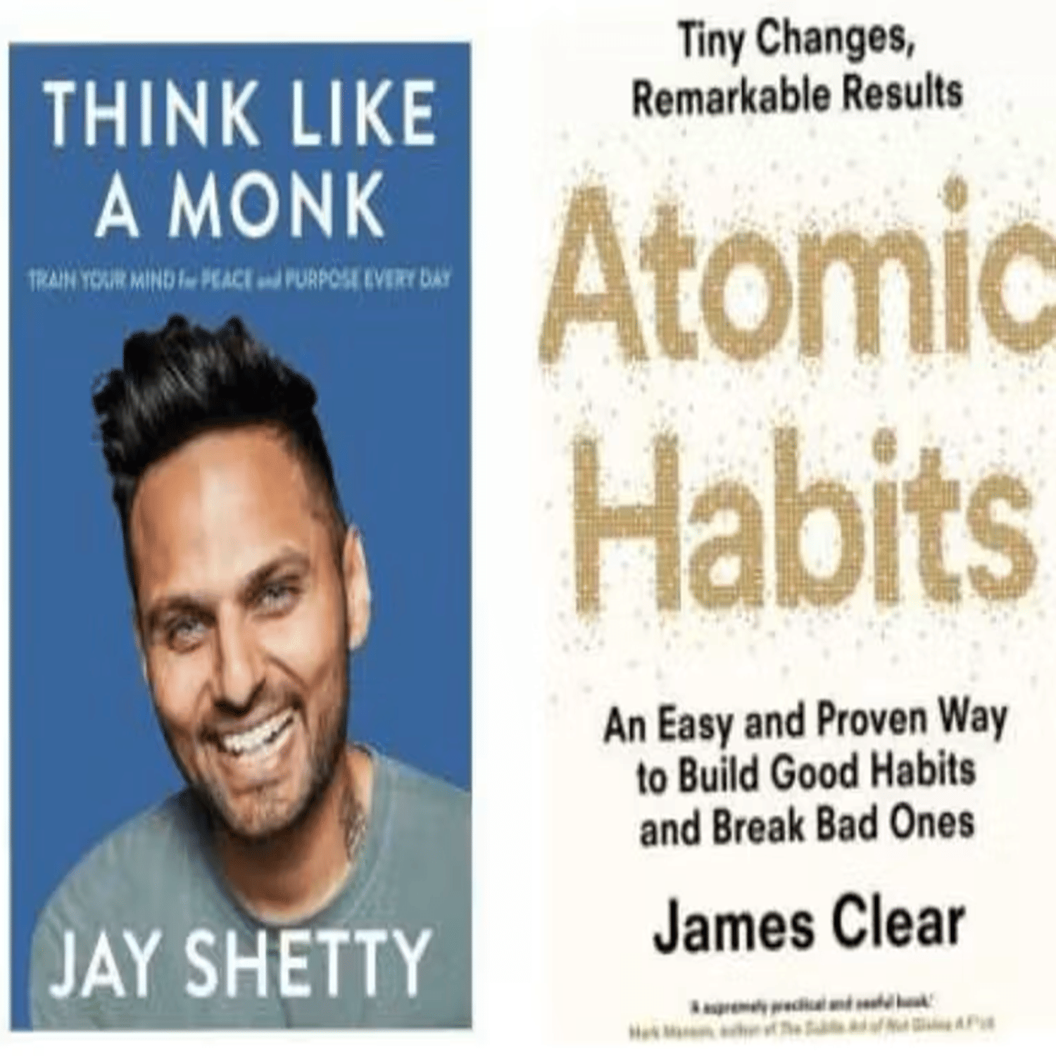 Set Of 2 (Atomic Habits + Think Like A Monk) Best Novels (Paperback, JAY SHETTY, JAMES CLEAR) Set Of 2 (Atomic Habits + Think Like A Monk) Best Novels (Paperback, JAY SHETTY, JAMES CLEAR)