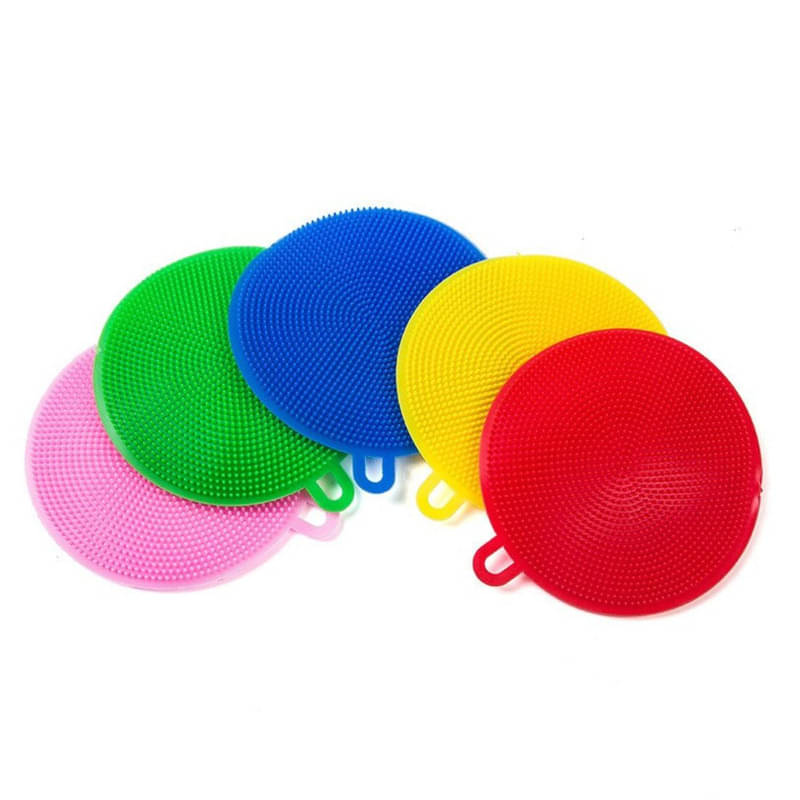 Silicone Sponge Dish Scrubber-Non Stick Cleaning Dish pack of 5 Silicone Sponge Dish Scrubber-Non Stick Cleaning Dish pack of 5