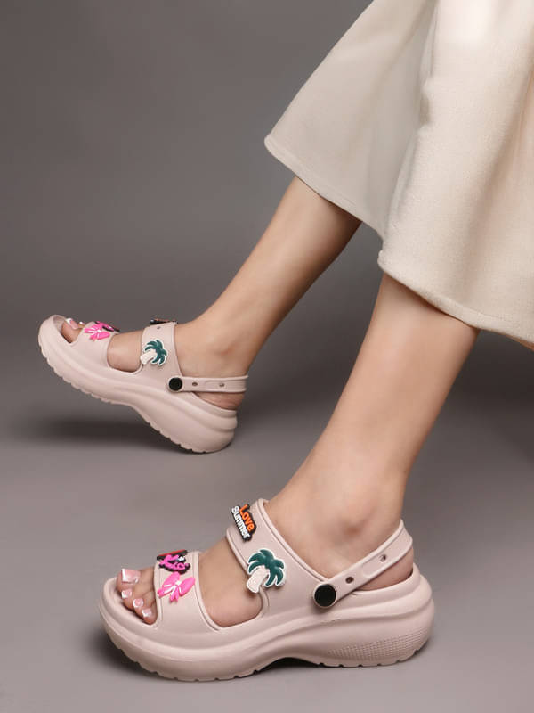     			Sukun Beige Women's Clogs