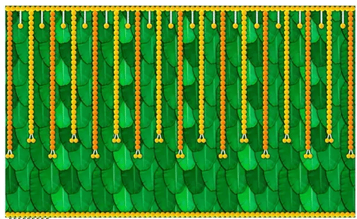 Festive Backdrop Decorative Curtain For Durga Pooja Festival Backdrop (5 X 5 ft) Festive Backdrop Decorative Curtain For Durga Pooja Festival Backdrop (5 X 5 ft)