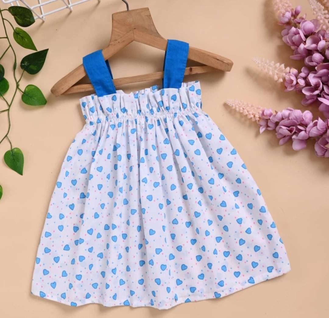     			UPTREND VESTURE Cotton Blend Dress For Baby Girls ( Pack of 1 , Yellow )