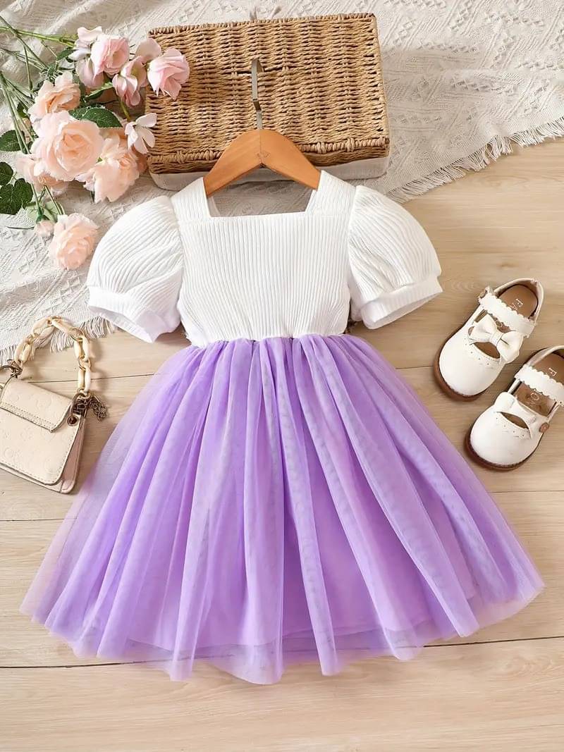 UPTREND VESTURE Net Dress For Girls ( Pack of 1 , Multicolor ) UPTREND VESTURE Net Dress For Girls ( Pack of 1 , Multicolor )
