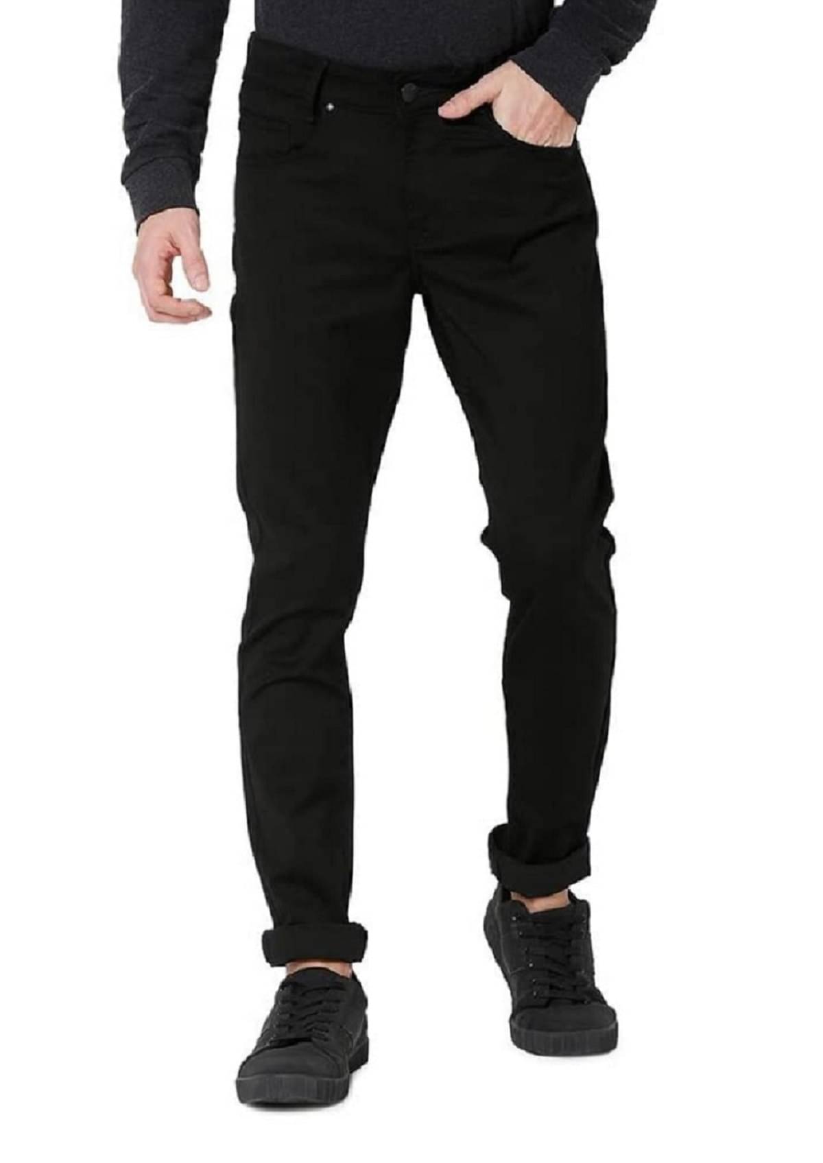 WHATON Slim Fit Basic Men's Jeans - Black ( Pack of 1 ) WHATON Slim Fit Basic Men's Jeans - Black ( Pack of 1 )