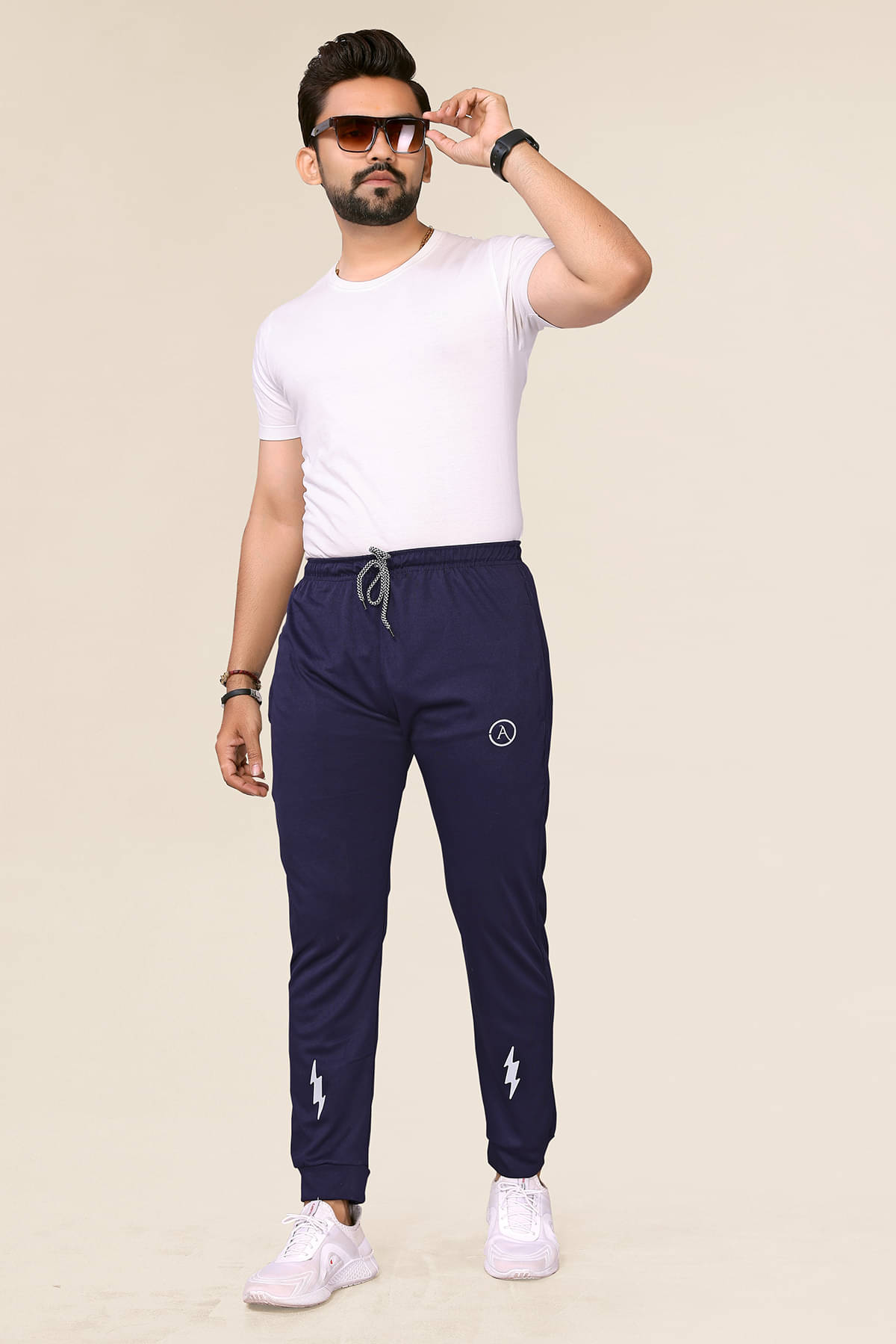 ANAND SAREES Navy Blue Lycra Men's Trackpants ( Pack of 1 ) ANAND SAREES Navy Blue Lycra Men's Trackpants ( Pack of 1 )