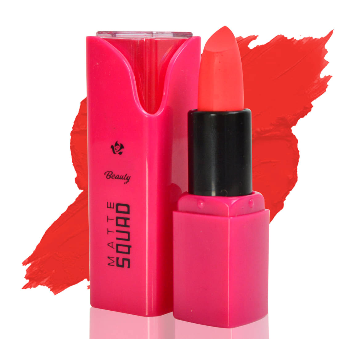     			Adbeni Orange Matte Long Lasting Liquid Lipstick ( Pack of 1 )