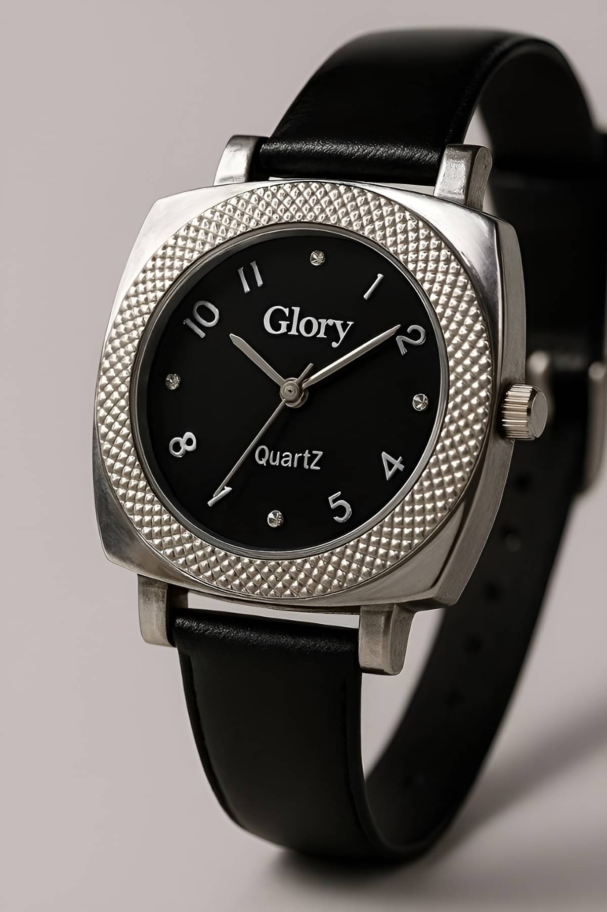     			Cosmic Black Silicon Analog Womens Watch