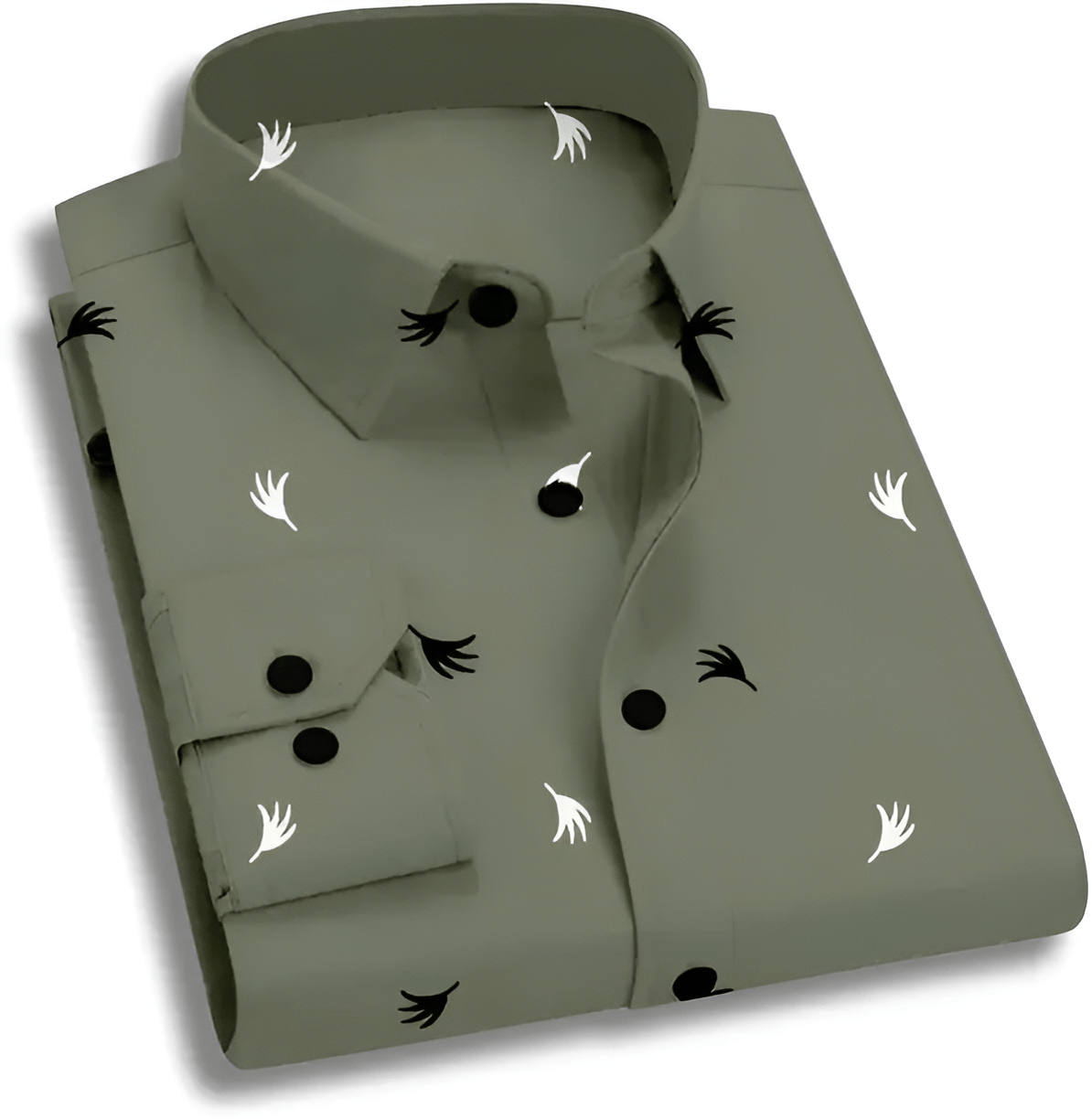     			GENERIC 0 Cotton Blend Regular Fit Printed Full Sleeves Men's Casual Shirt - Green ( Pack of 1 )