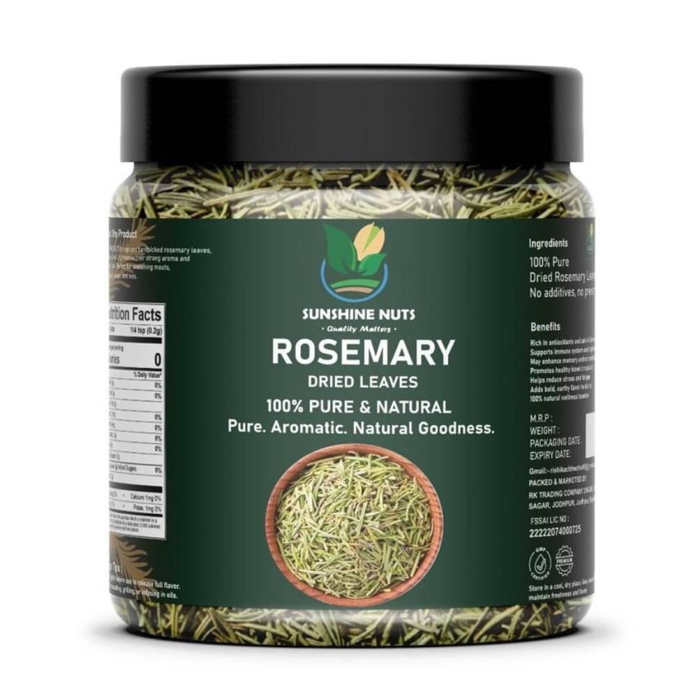 GREAT SUNSHINE NUTS Rosemary/dried 150 gm GREAT SUNSHINE NUTS Rosemary/dried 150 gm
