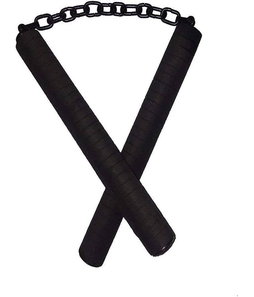 Gadget Deals- Rubber Foam- Nun-chaku- with Black Handle | nun-chaku Rubber | nun-chaku Foam - Karate Stick | Karate Equipment - Sports and Fitness Equipment | Buy online on ZillyBuy
