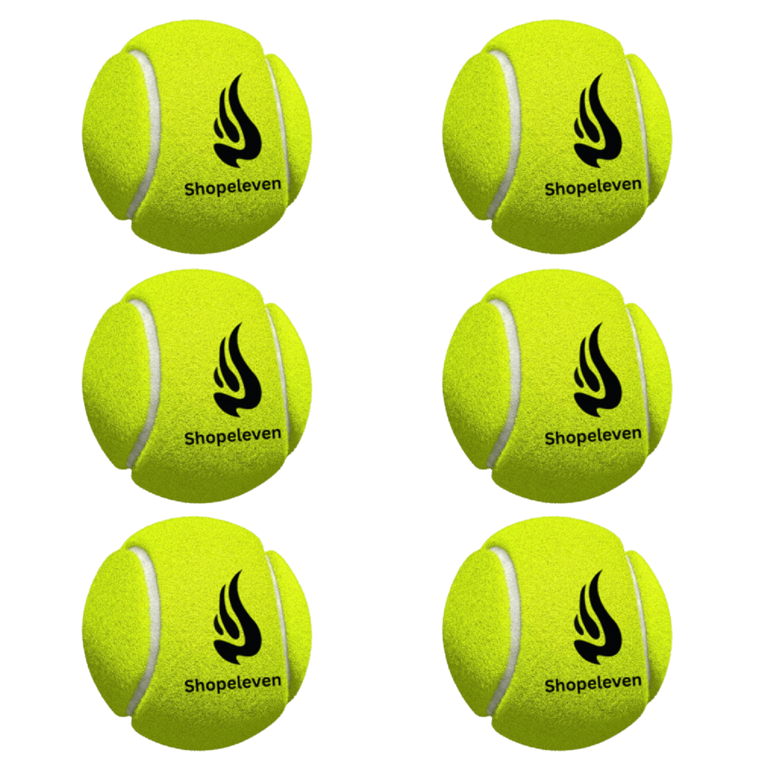 Gjshop Green Rubber Cricket Ball ( Pack of 6 ) - Sports and Fitness Equipment | Buy online on ZillyBuy