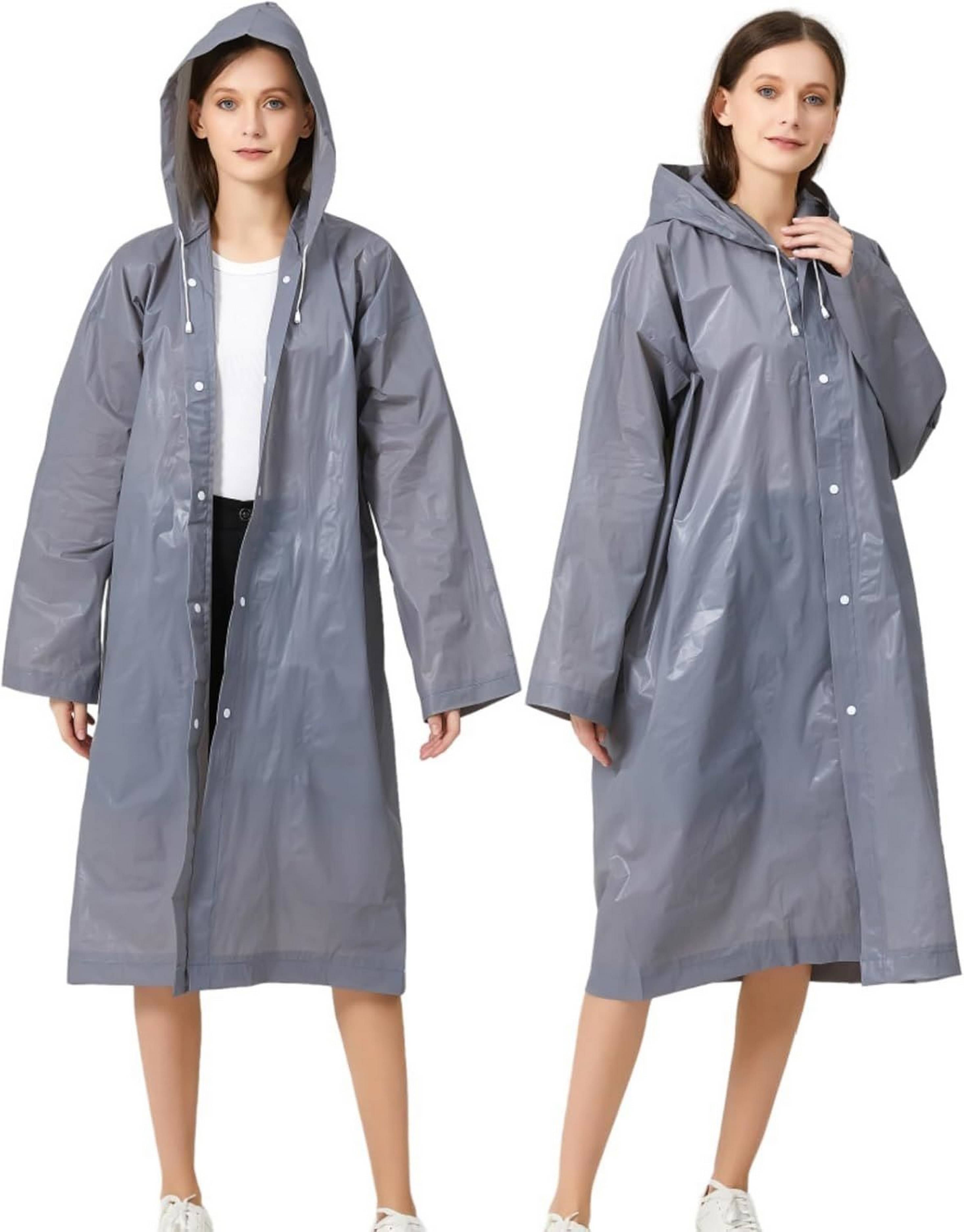Infispace Waterproof Nylon Long Raincoat - Grey Infispace Waterproof Nylon Long Raincoat - Grey