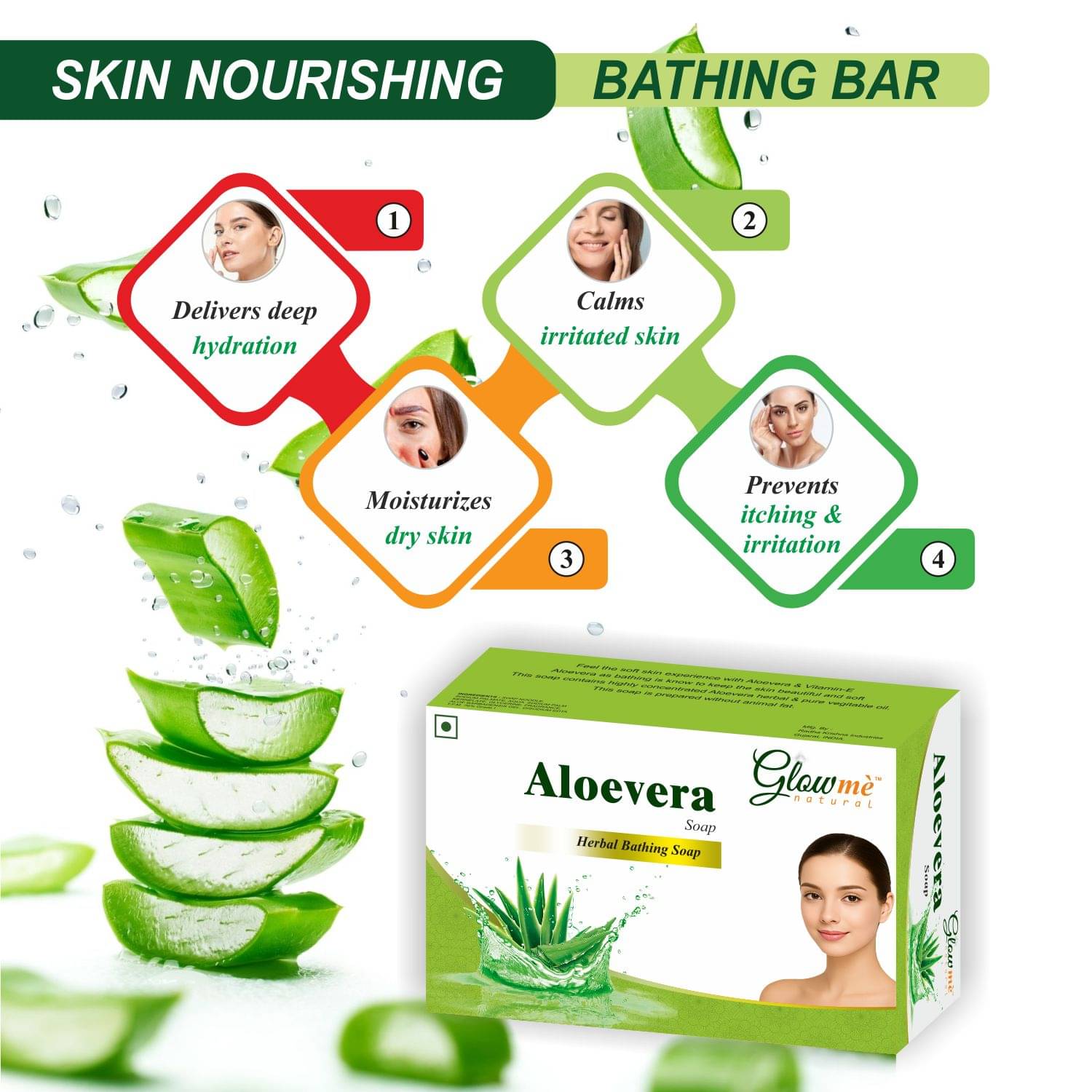     			JAGDAMBA HERBAL Beauty Bathing Bar for All Skin Type ( Pack of 4 )