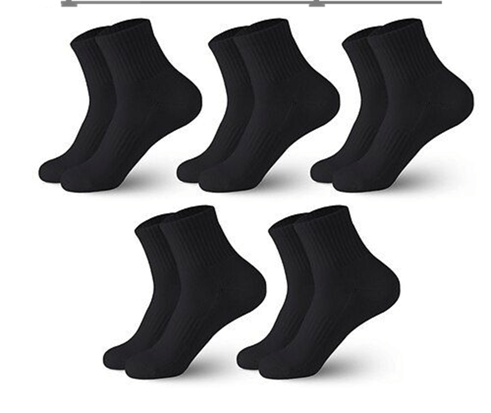     			KRIDAHOSIERY Pack of 6 Men's Cotton Blend Low Cut Socks ( Black )