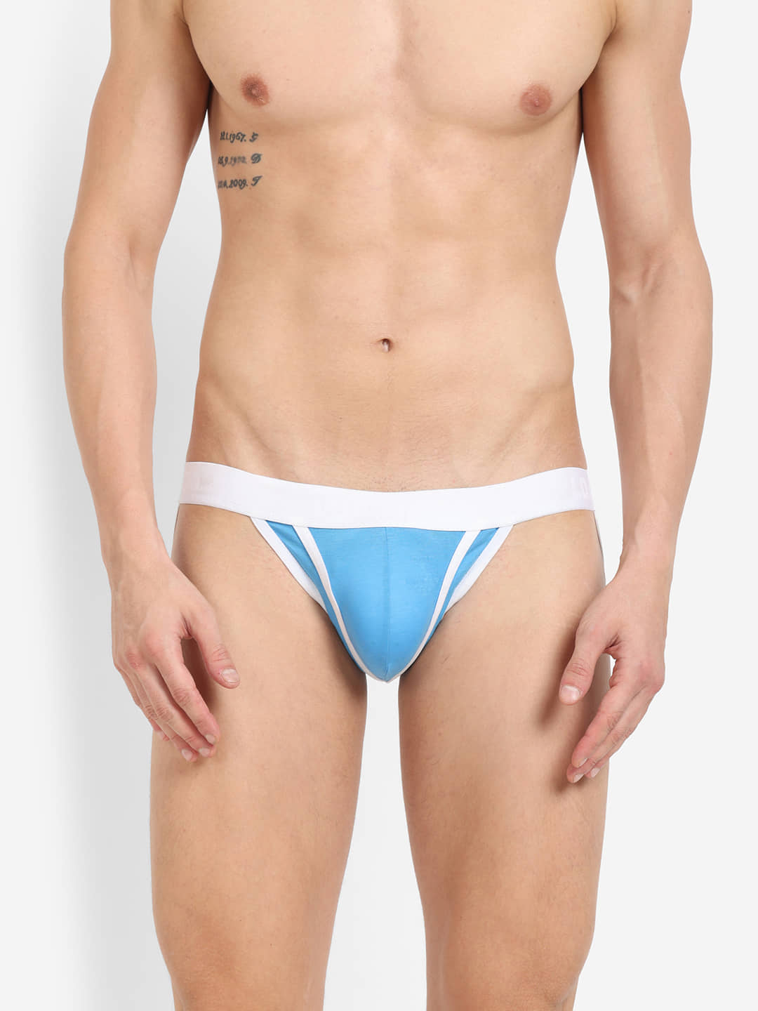 La Intimo Pack of 1 Cotton Blend Briefs For Men's ( Blue )