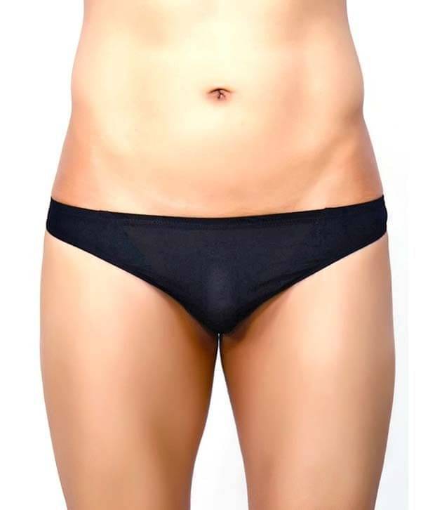     			La Intimo Pack of 1 Polyester Briefs For Men's ( Black )