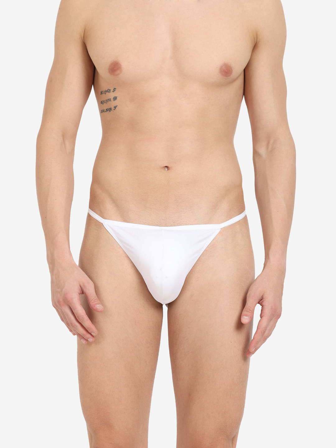 La Intimo Pack of 1 Polyester G-String For Men's ( White ) La Intimo Pack of 1 Polyester G-String For Men's ( White )
