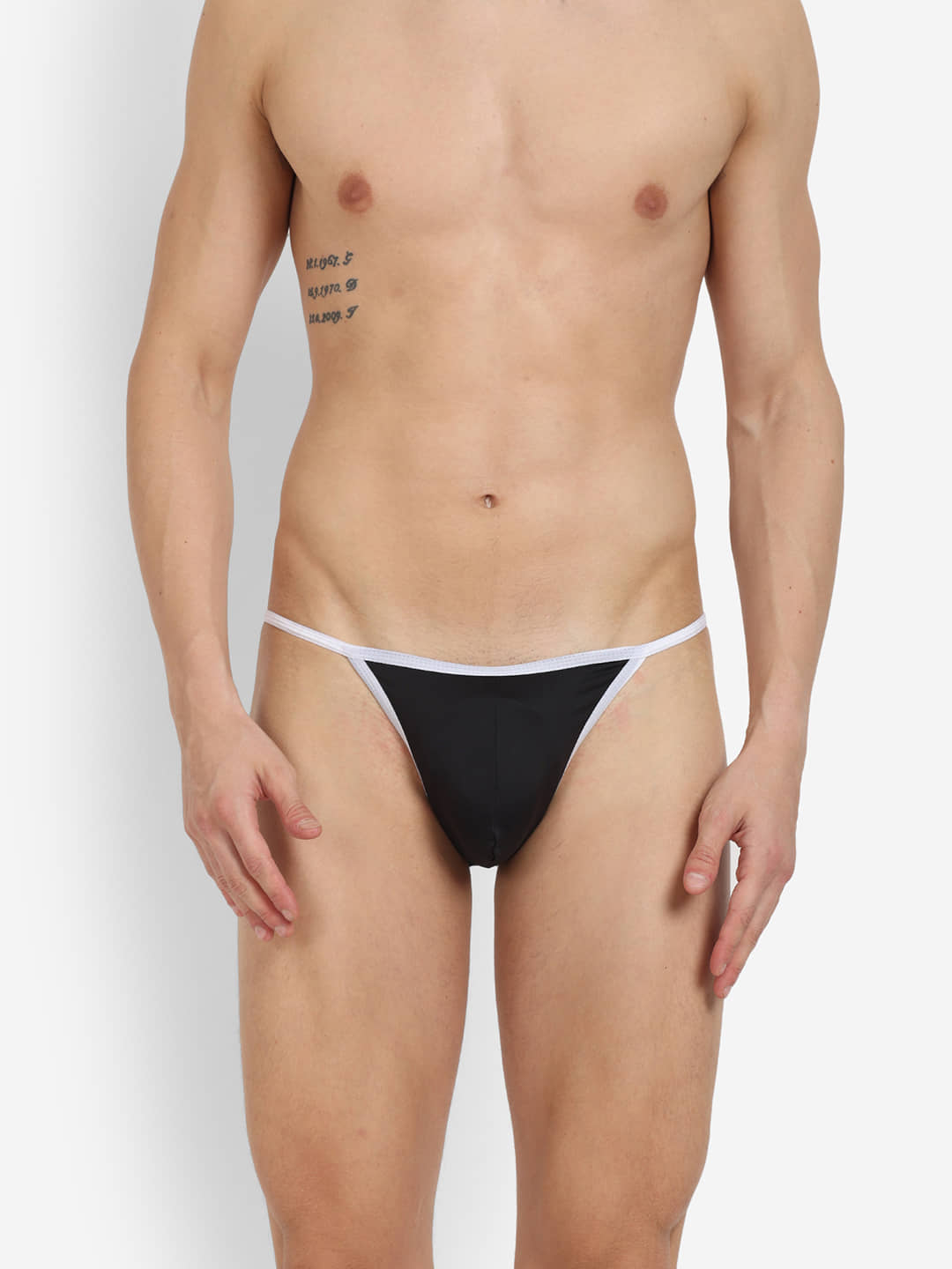 La Intimo Pack of 1 Polyester Briefs For Men's ( Black )