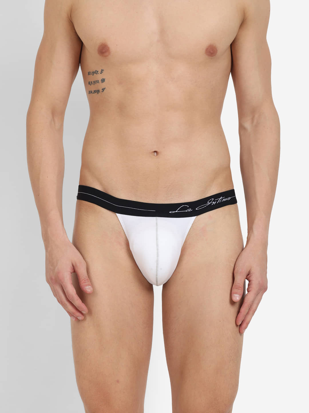 La Intimo Pack of 1 Cotton Blend Briefs For Men's ( White )
