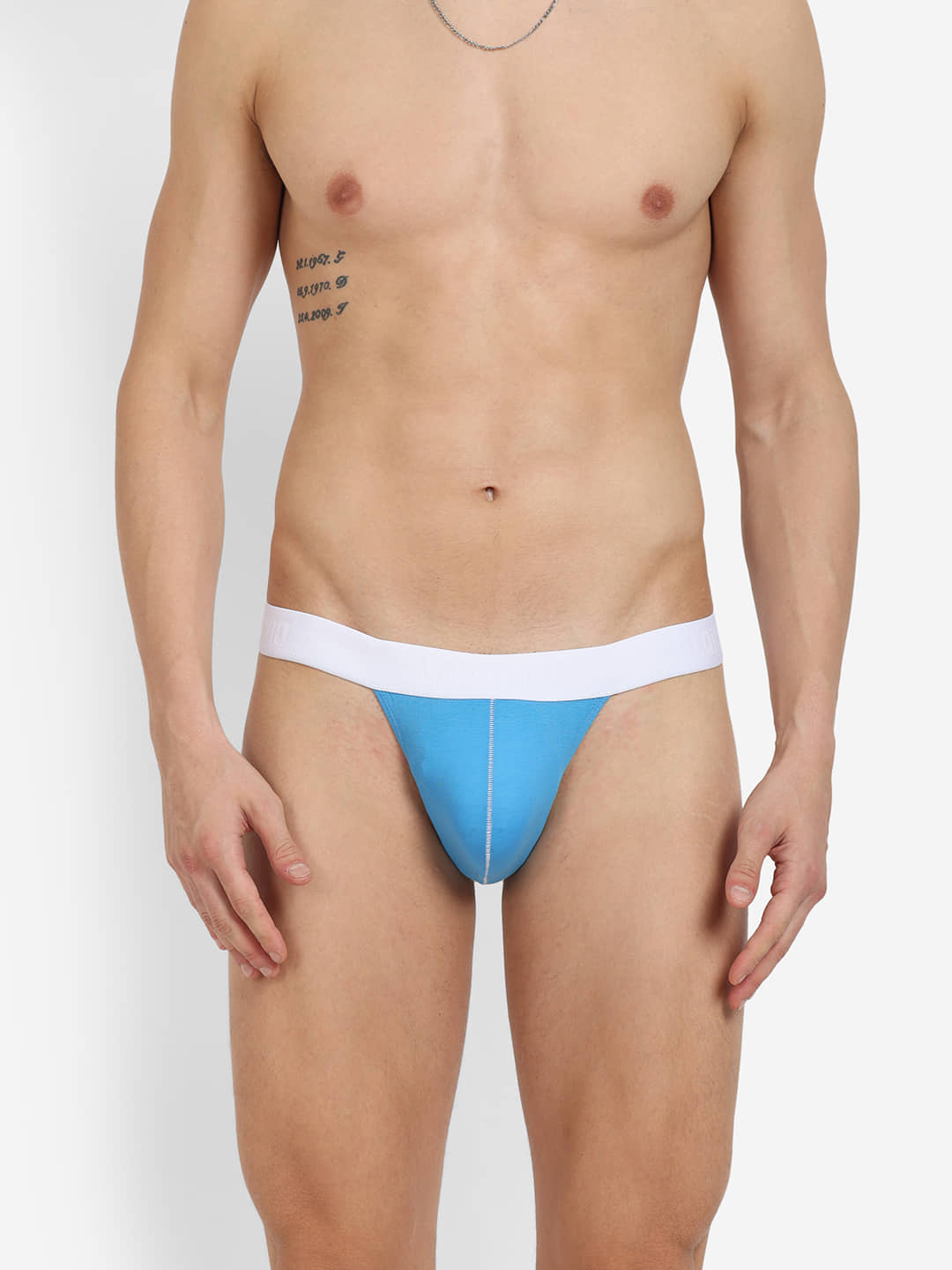 La Intimo Pack of 1 Cotton Blend Briefs For Men's ( Blue )