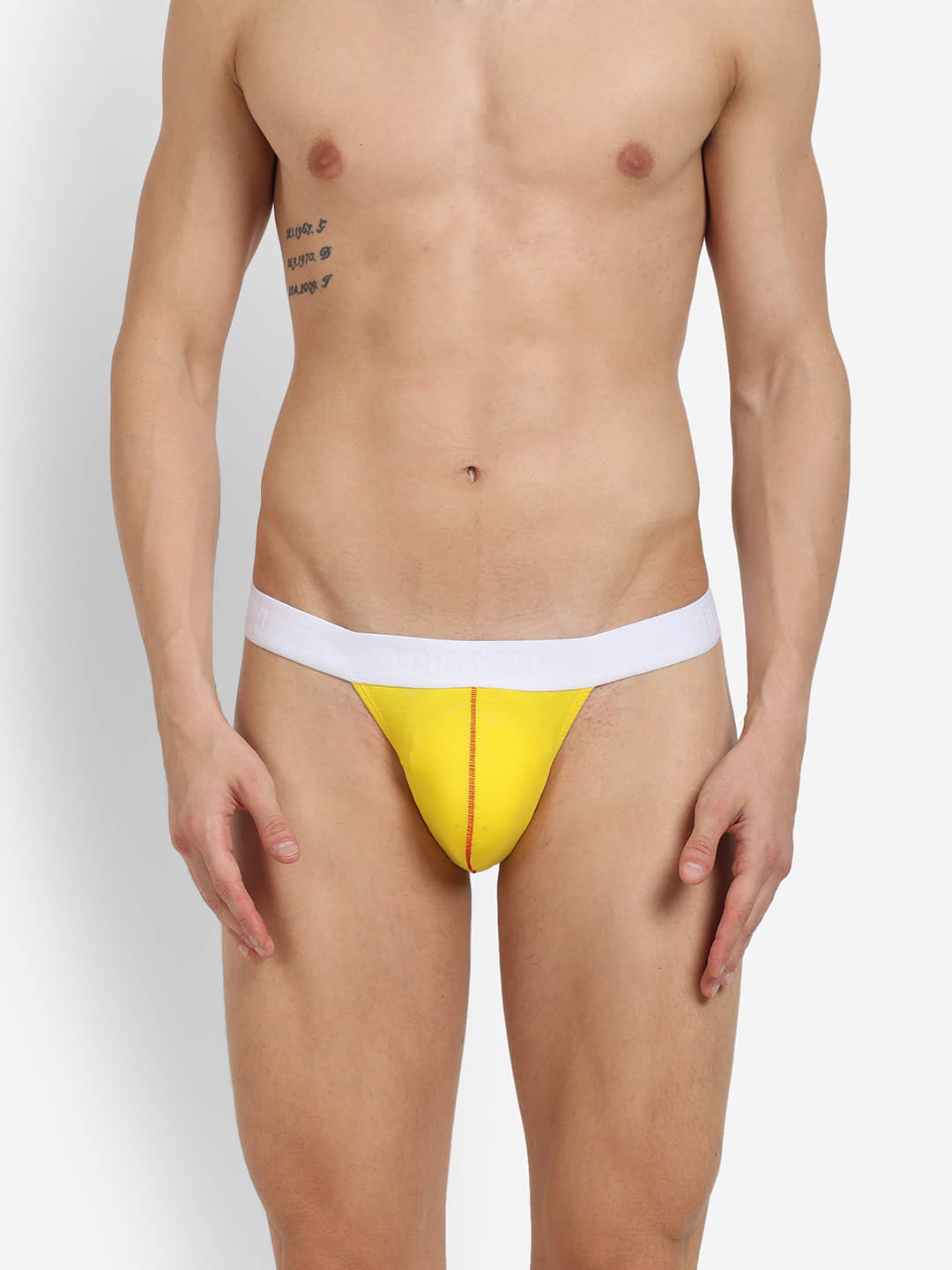 La Intimo Pack of 1 Cotton Blend Briefs For Men's ( Yellow )