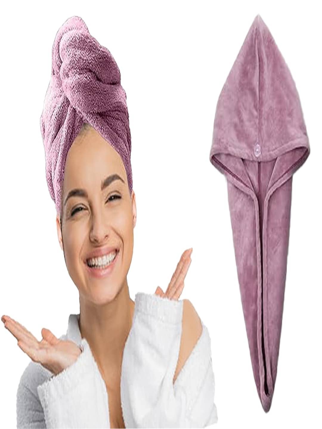 Midastra Multicolor Hair Towel Wrap ( Pack of 1 )
