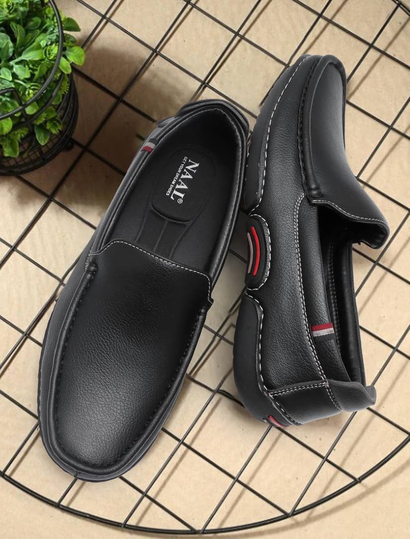 NAAL Black Men's Slip on - Formal Shoes | Buy online on ZillyBuy