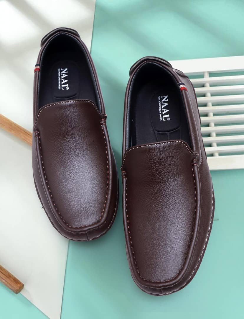 NAAL Brown Men's Slip on - Formal Shoes | Buy online on ZillyBuy
