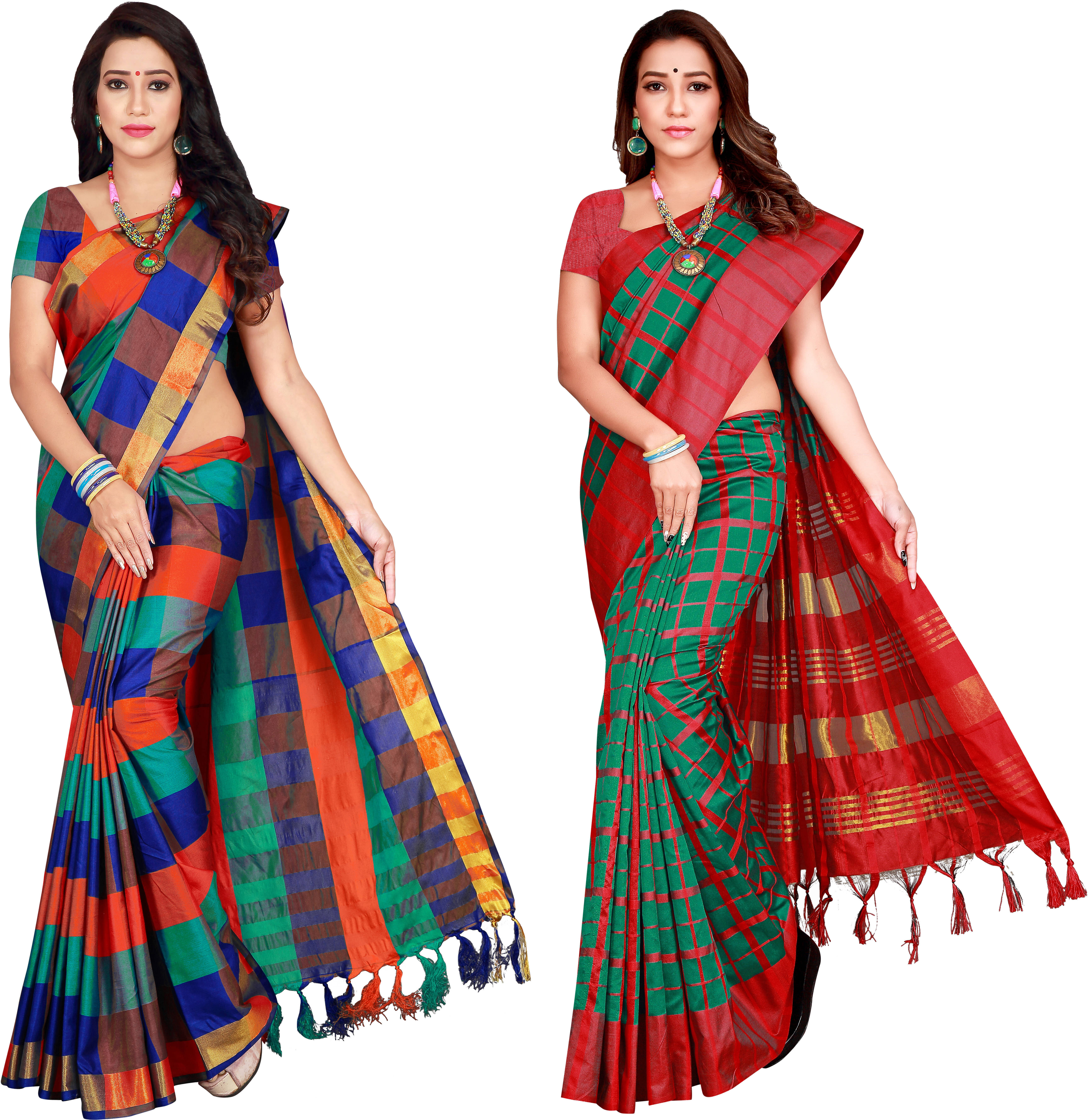 Priyansh Creation Cotton Silk Printed Saree With Unstitched Blouse Piece ( Multicolor ) Priyansh Creation Cotton Silk Printed Saree With Unstitched Blouse Piece ( Multicolor )