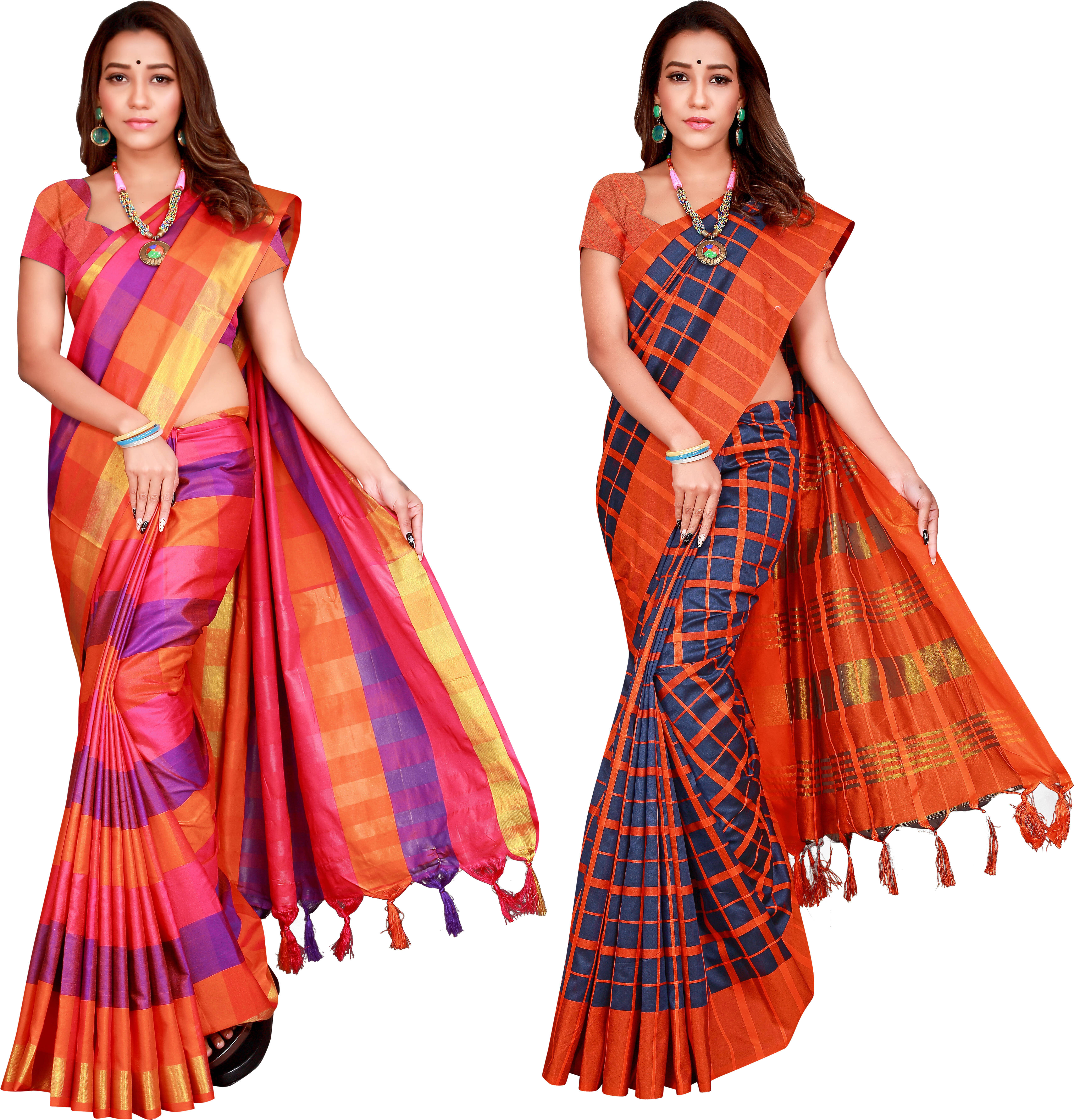 Priyansh Creation Cotton Silk Printed Saree With Unstitched Blouse Piece ( Multicolor ) Priyansh Creation Cotton Silk Printed Saree With Unstitched Blouse Piece ( Multicolor )