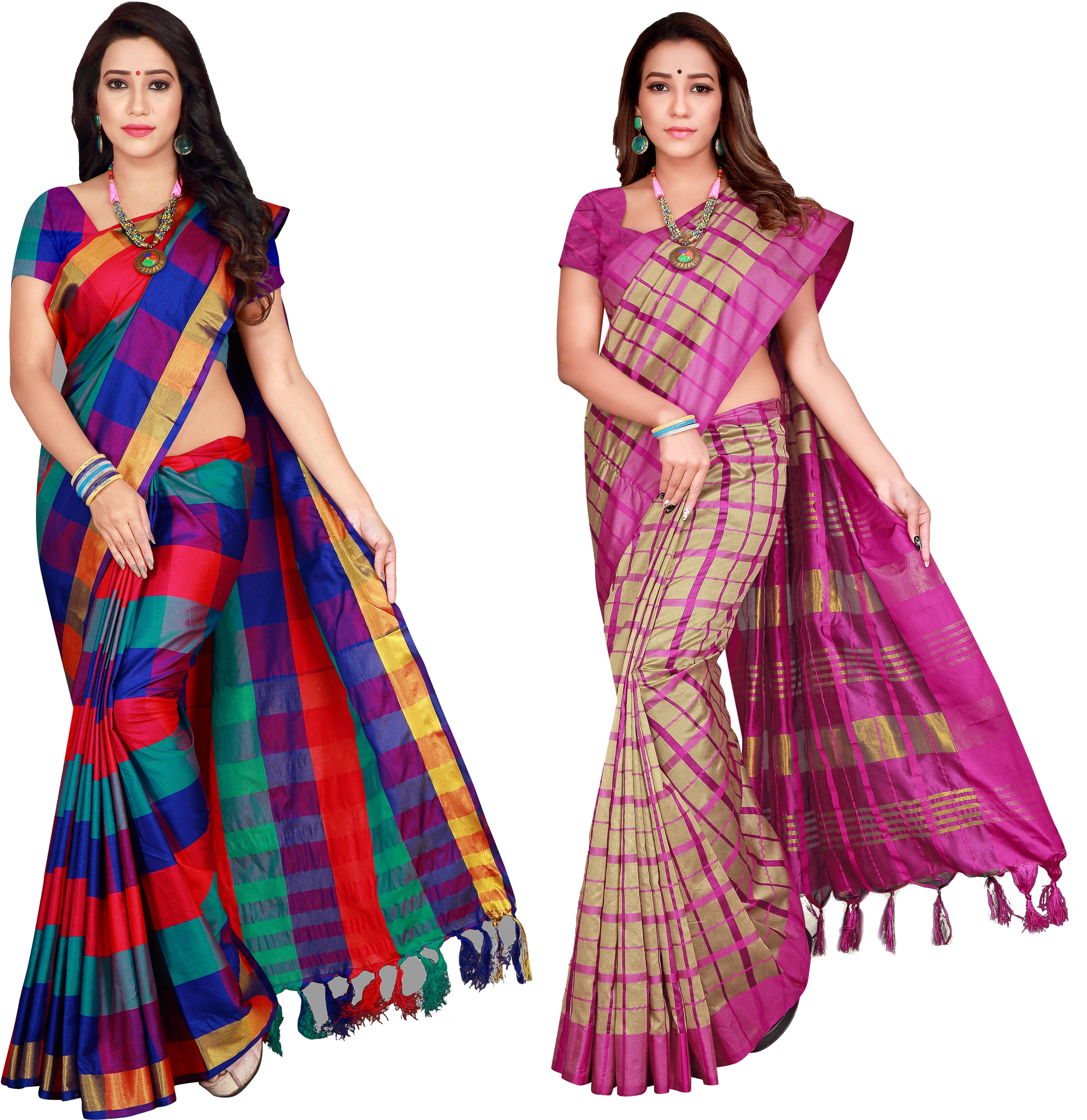 Priyansh Creation Cotton Silk Printed Saree With Unstitched Blouse Piece ( Multicolor ) Priyansh Creation Cotton Silk Printed Saree With Unstitched Blouse Piece ( Multicolor )