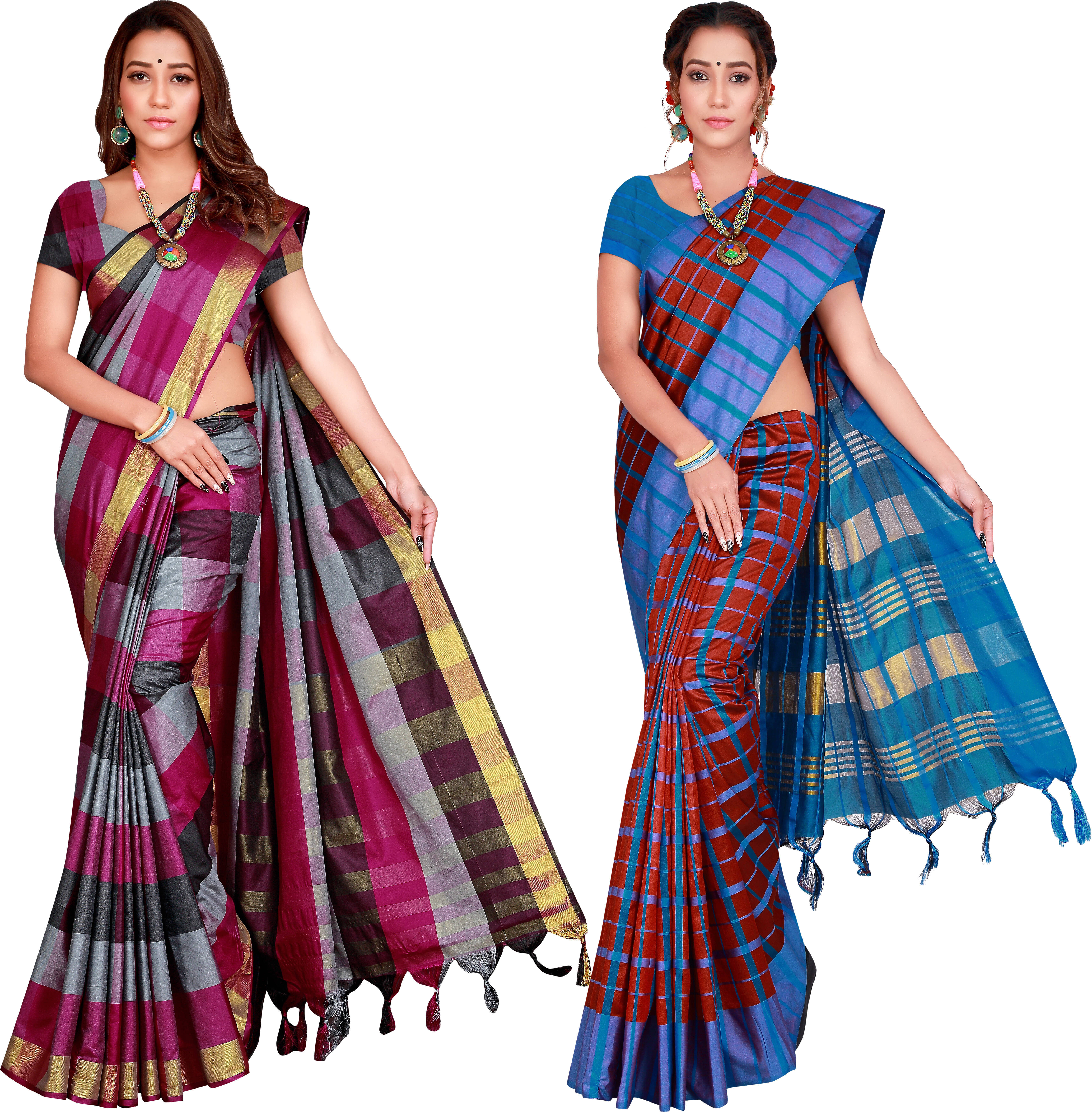     			Priyansh Creation Cotton Silk Printed Saree With Unstitched Blouse Piece ( Multicolor )
