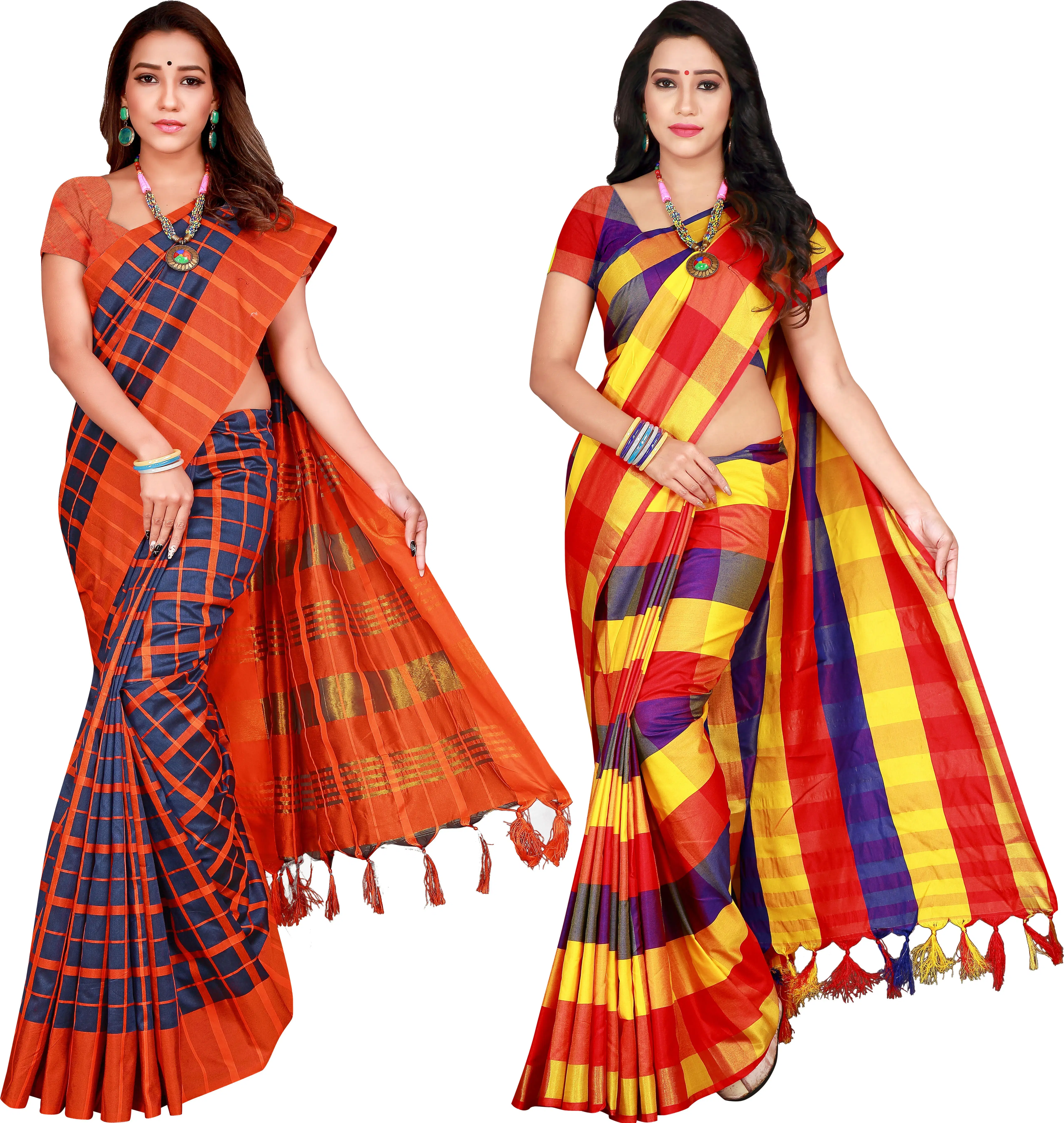     			Priyansh Creation Cotton Silk Printed Saree With Unstitched Blouse Piece ( Multicolor )