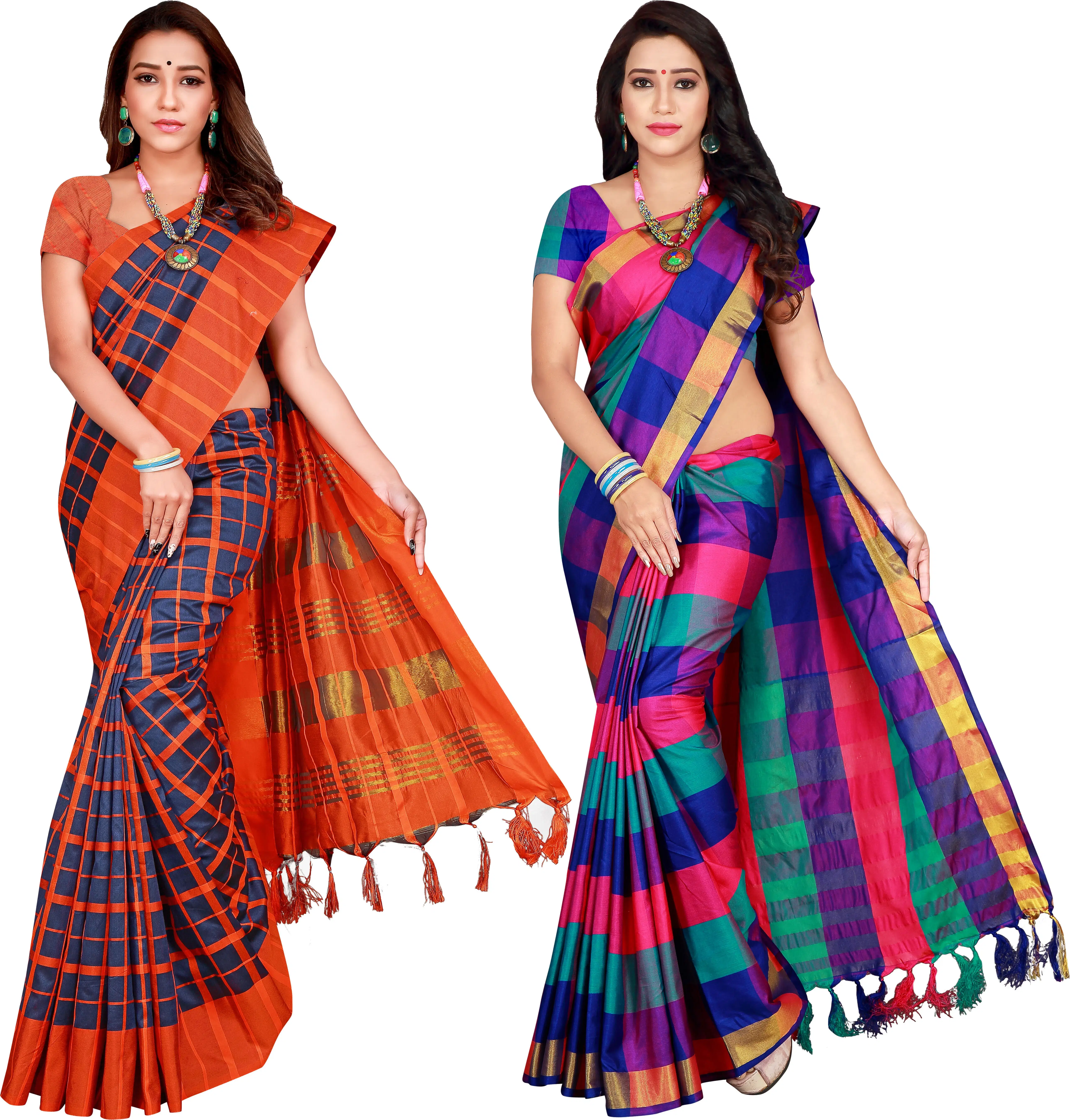     			Priyansh Creation Cotton Silk Printed Saree With Unstitched Blouse Piece ( Multicolor )