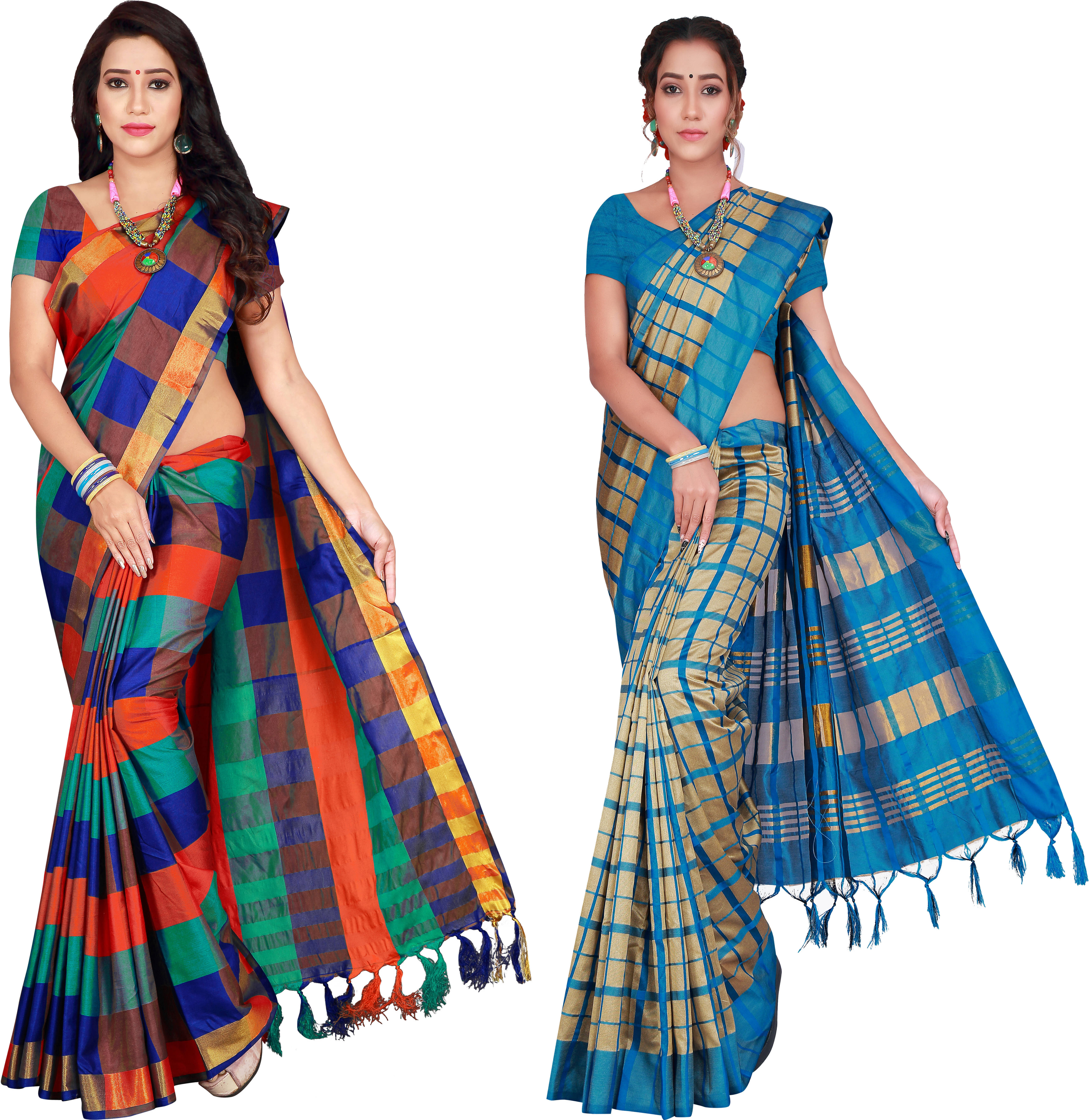 Priyansh Creation Cotton Silk Printed Saree With Unstitched Blouse Piece ( Multicolor ) Priyansh Creation Cotton Silk Printed Saree With Unstitched Blouse Piece ( Multicolor )