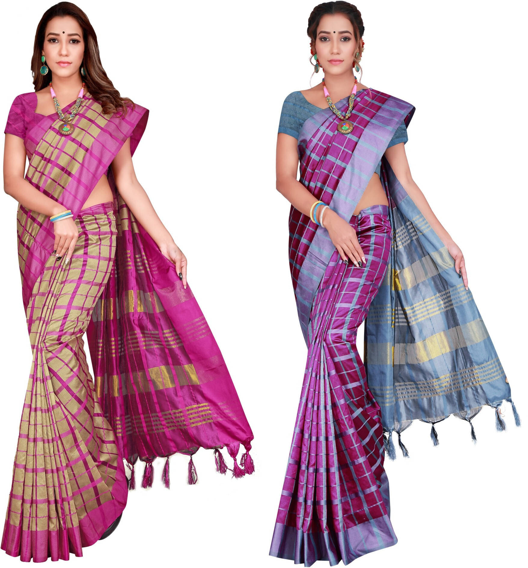 Priyansh Creation Cotton Silk Printed Saree With Unstitched Blouse Piece ( Purple ) Priyansh Creation Cotton Silk Printed Saree With Unstitched Blouse Piece ( Purple )