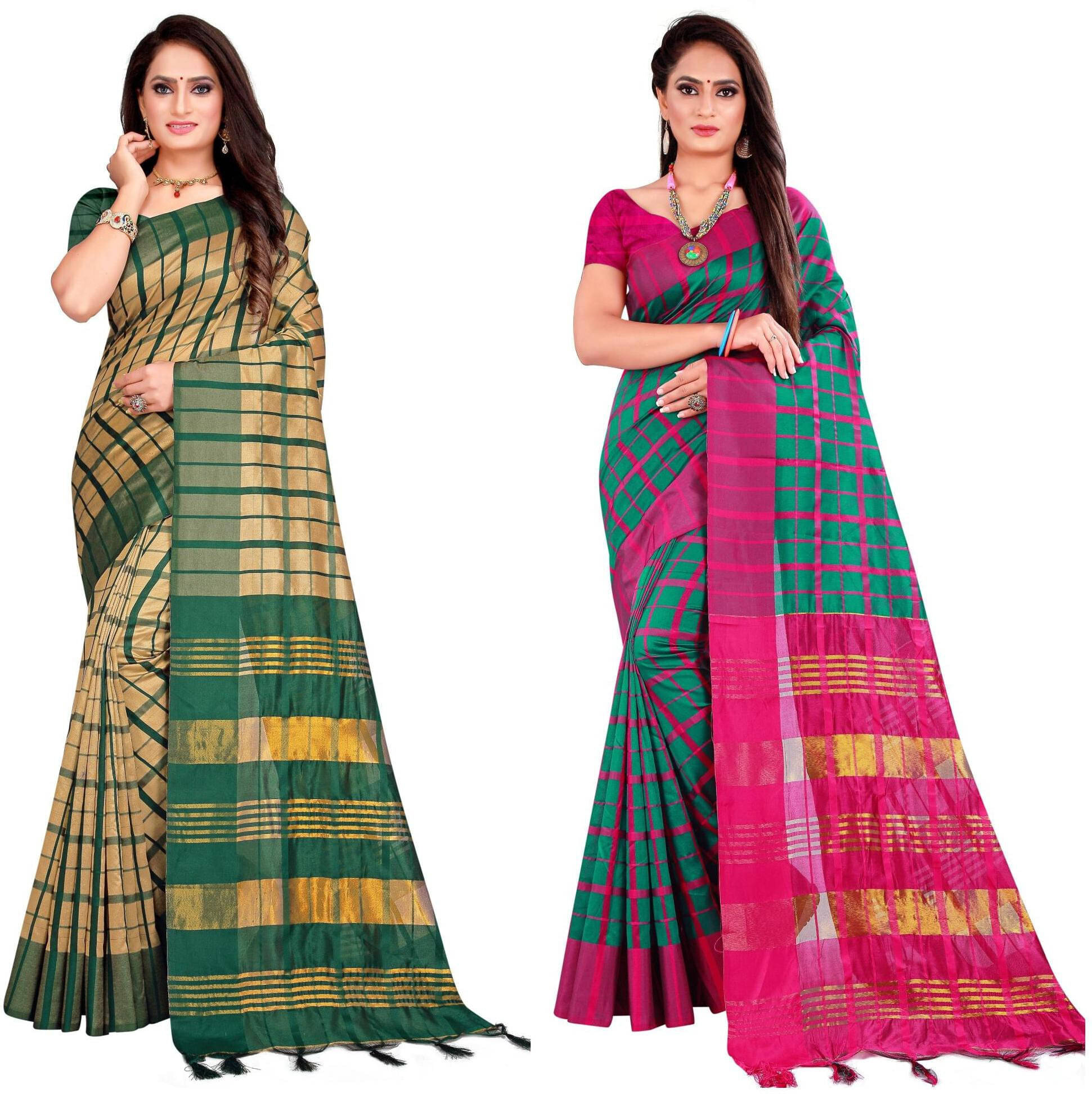Priyansh Creation Cotton Silk Printed Saree With Unstitched Blouse Piece ( Green ) Priyansh Creation Cotton Silk Printed Saree With Unstitched Blouse Piece ( Green )