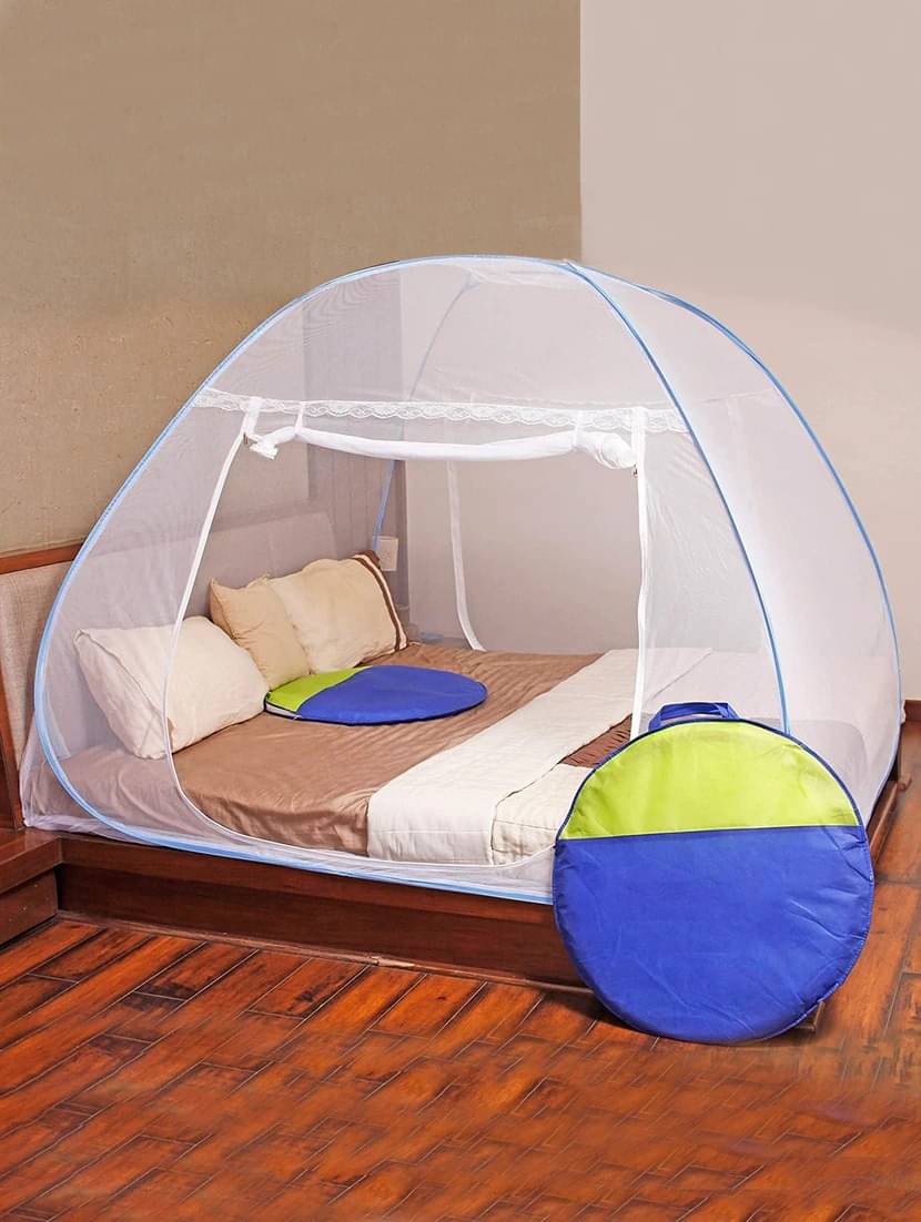 SIFRA - Dark Blue HDPE - High Density Poly Ethylene Tent Mosquito Net ( Pack of 1 ) SIFRA - Dark Blue HDPE - High Density Poly Ethylene Tent Mosquito Net ( Pack of 1 )