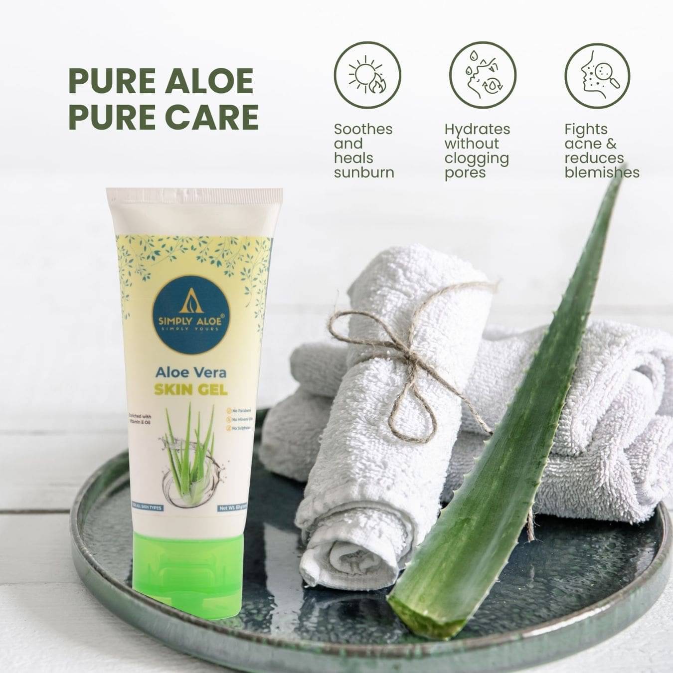     			SIMPLY ALOE Day Cream All Skin Type Aloe Vera ( 60G gm )