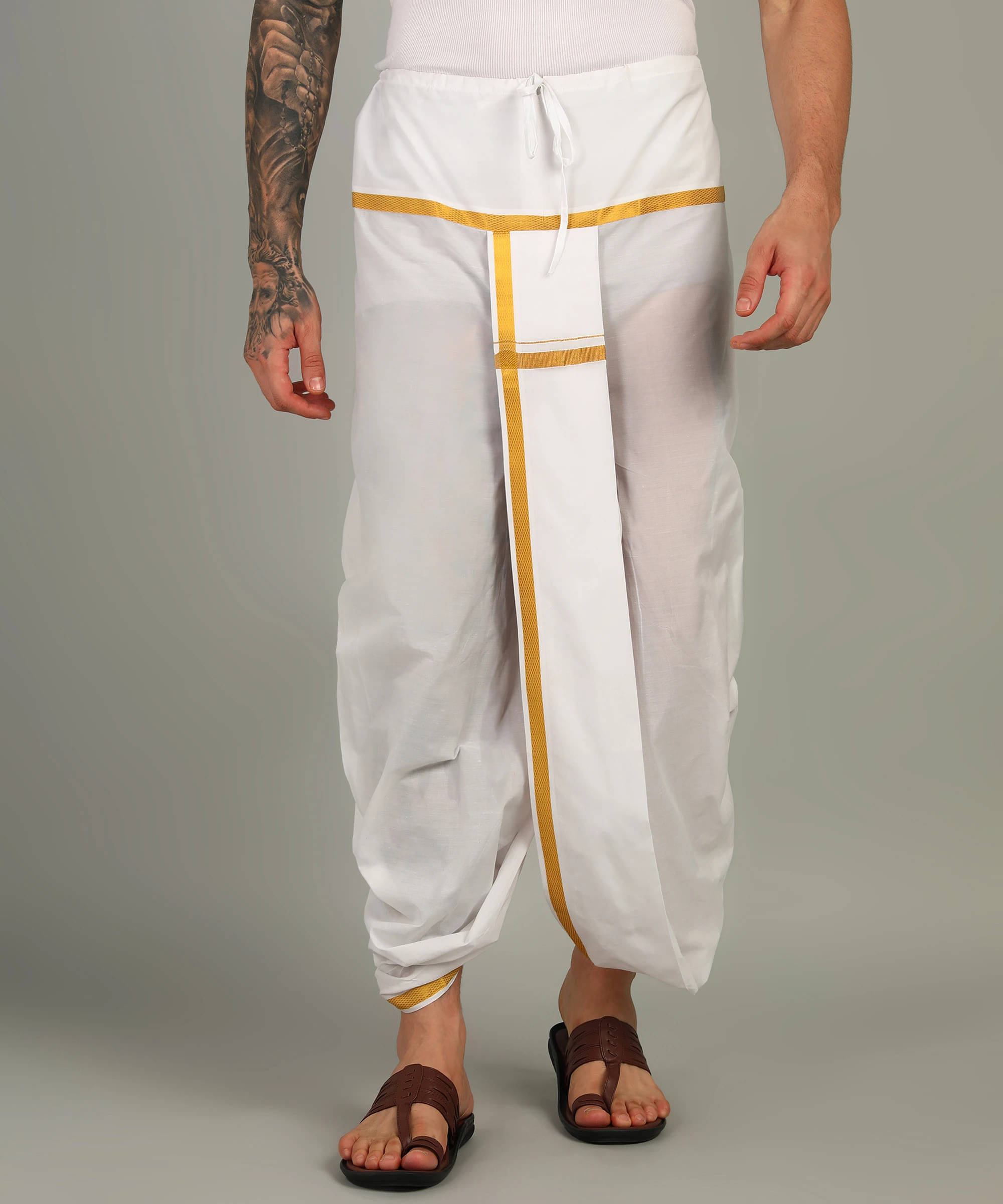     			Sac shree aparajeet creations Cotton Men's Dhoti Multicolor ( Pack of 1 )