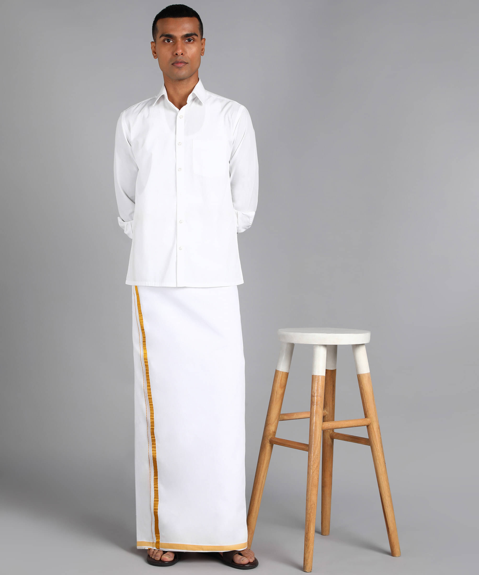     			Sac shree aparajeet creations Cotton Men's Dhoti Multicolor ( Pack of 1 )