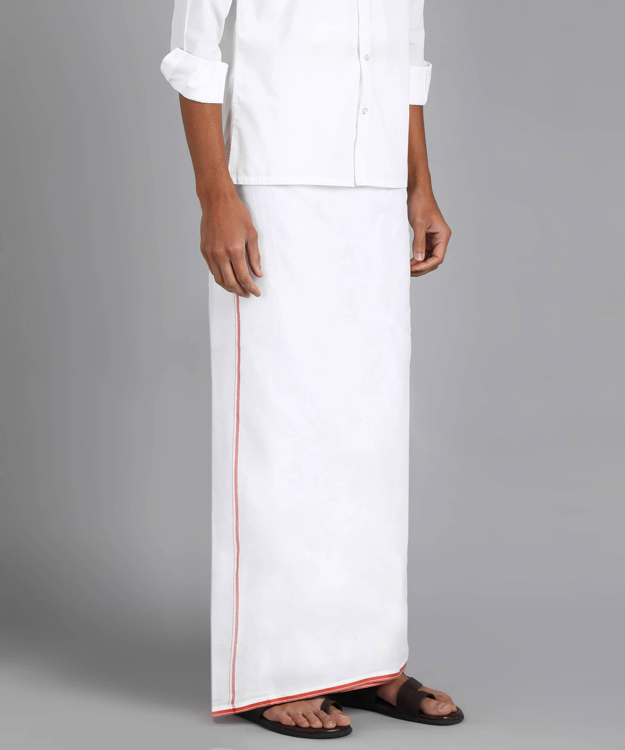 Sac shree aparajeet creations Cotton Men's Dhoti White ( Pack of 1 ) Sac shree aparajeet creations Cotton Men's Dhoti White ( Pack of 1 )
