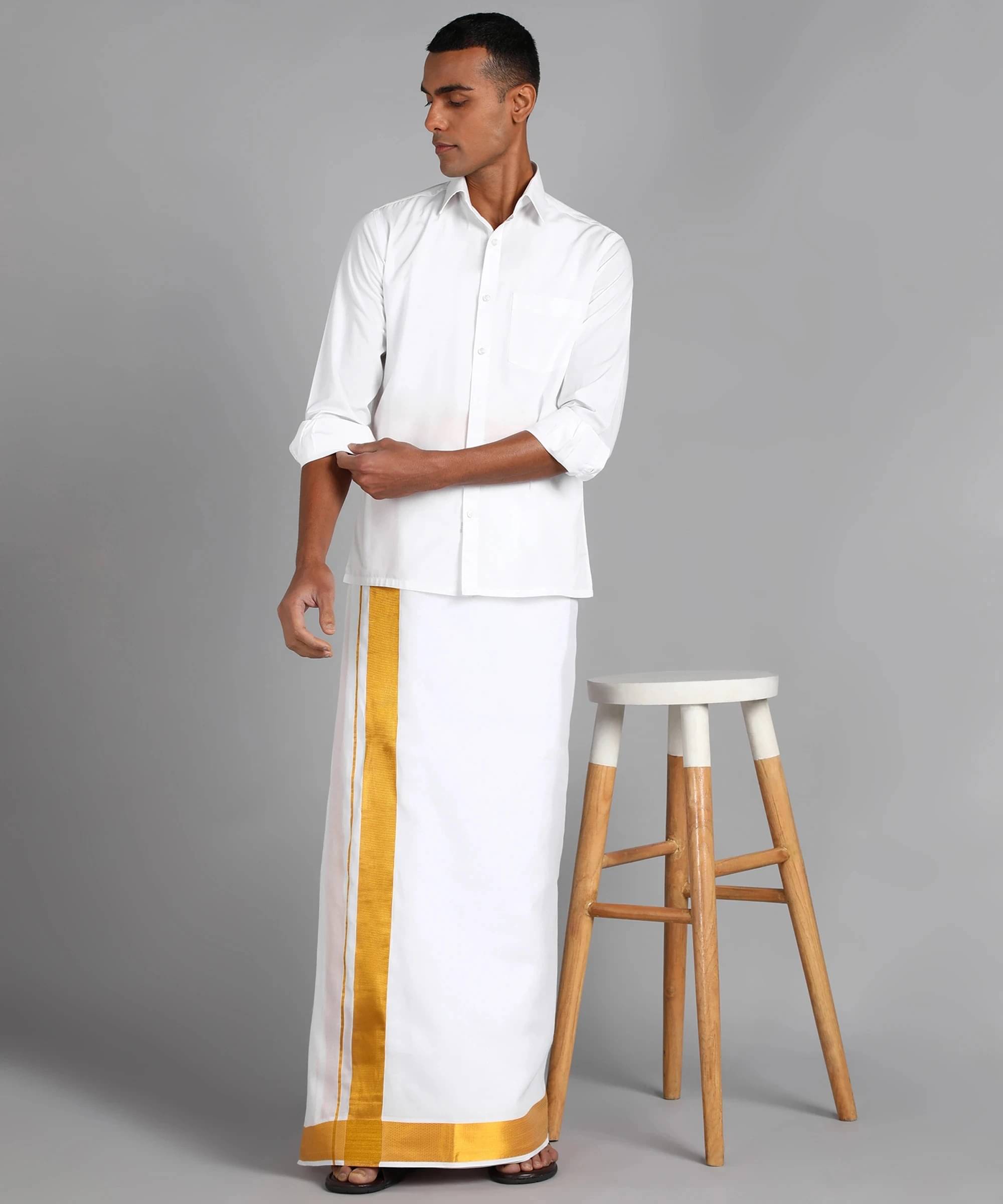 Sac shree aparajeet creations Cotton Men's Dhoti Multicolor ( Pack of 1 ) Sac shree aparajeet creations Cotton Men's Dhoti Multicolor ( Pack of 1 )